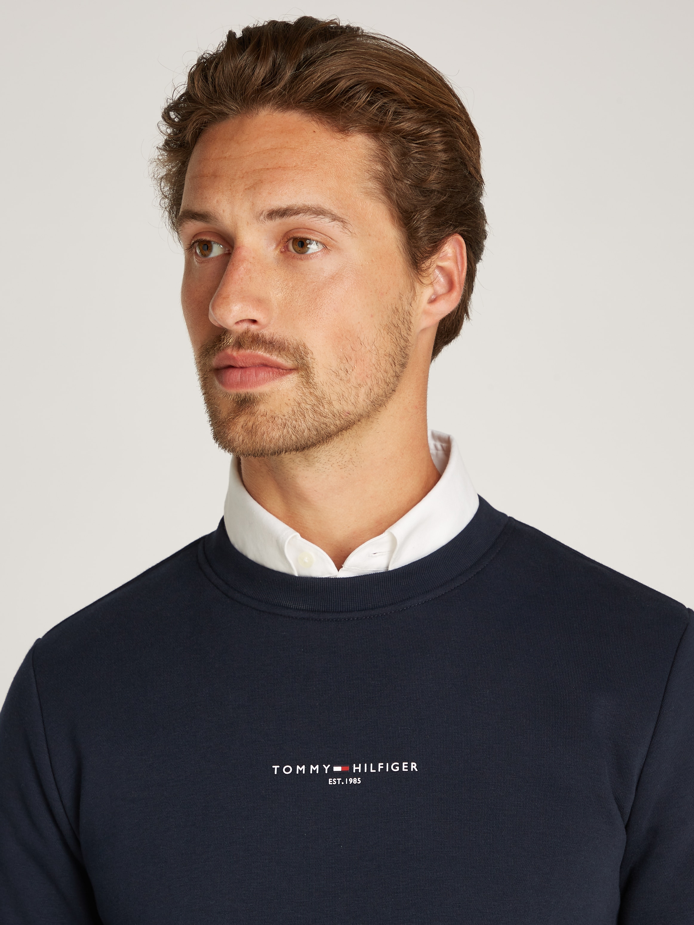 Tommy Hilfiger Sweatshirt »TOMMY LOGO TIPPED CREWNECK«
