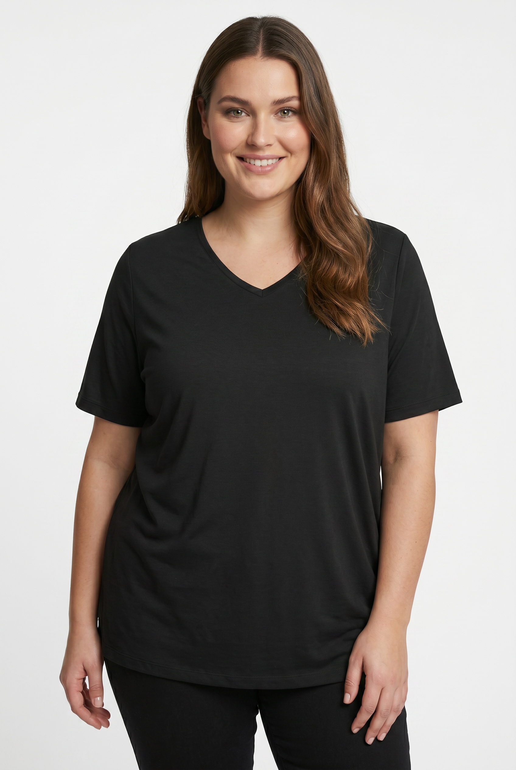ONLY CARMAKOMA V-Shirt »CARCORAL S/S V-NECK TEE JRS«