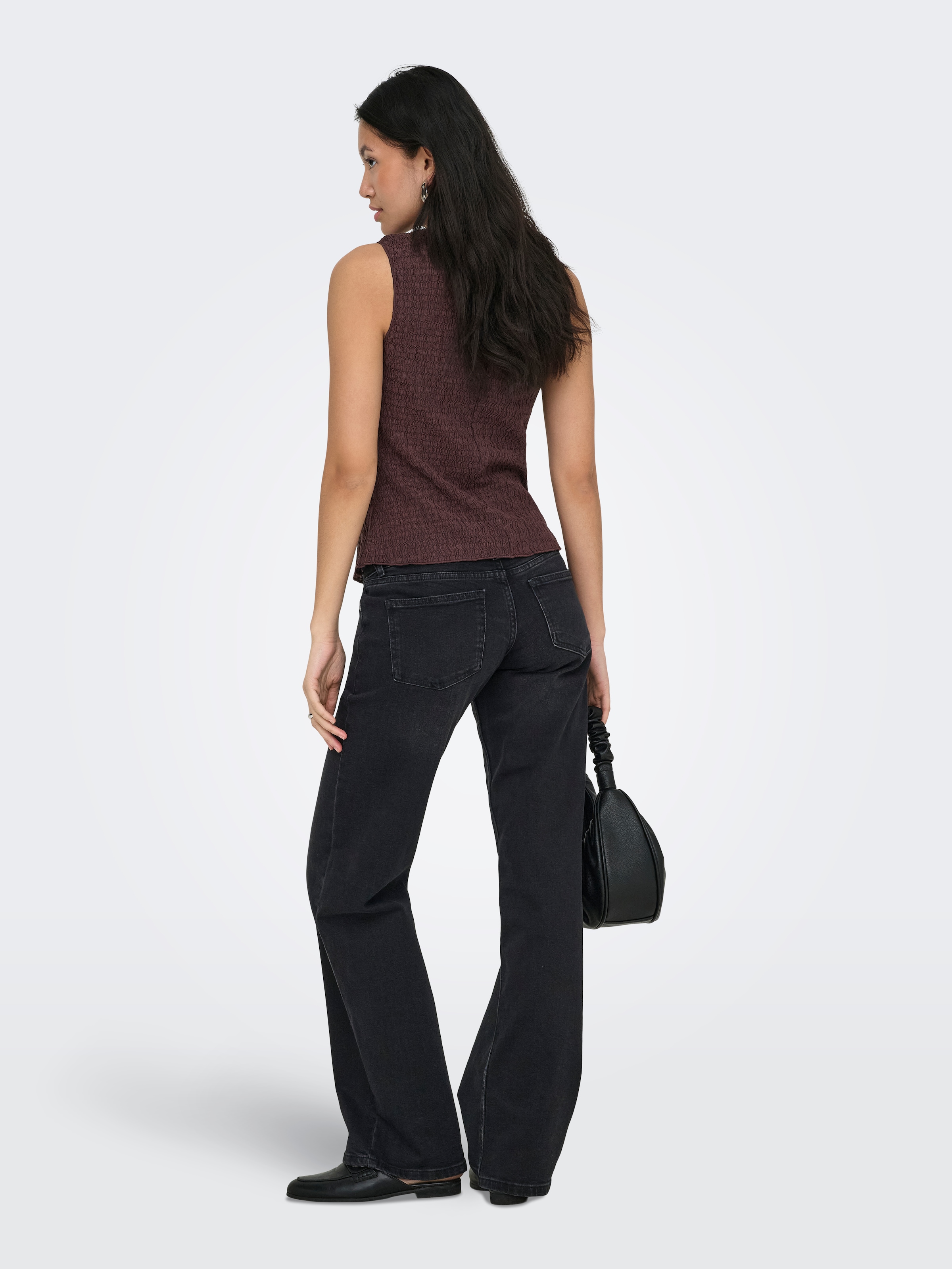 ONLY Gilet en jersey »ONLILSE S/L STRUCTURE VEST JRS NOOS« Kunstfaser, Rundhalsausschnitt