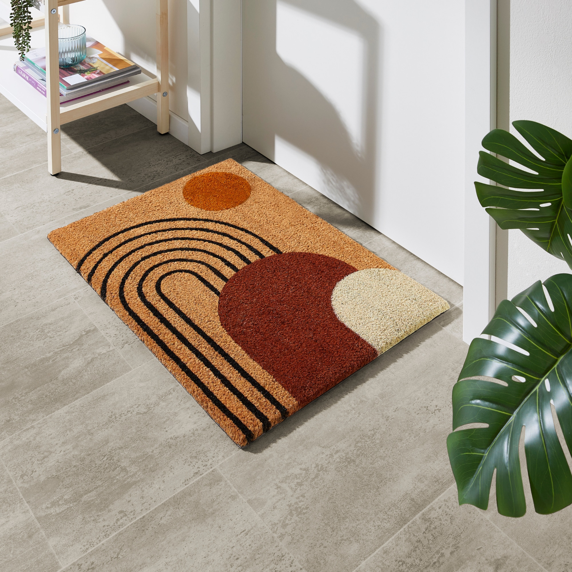 Andiamo Fussmatte »Kokos« rechteckig 17 mm Höhe Schmutzfangmatte, verschiedene Designs, In- und Outdoor geeignet