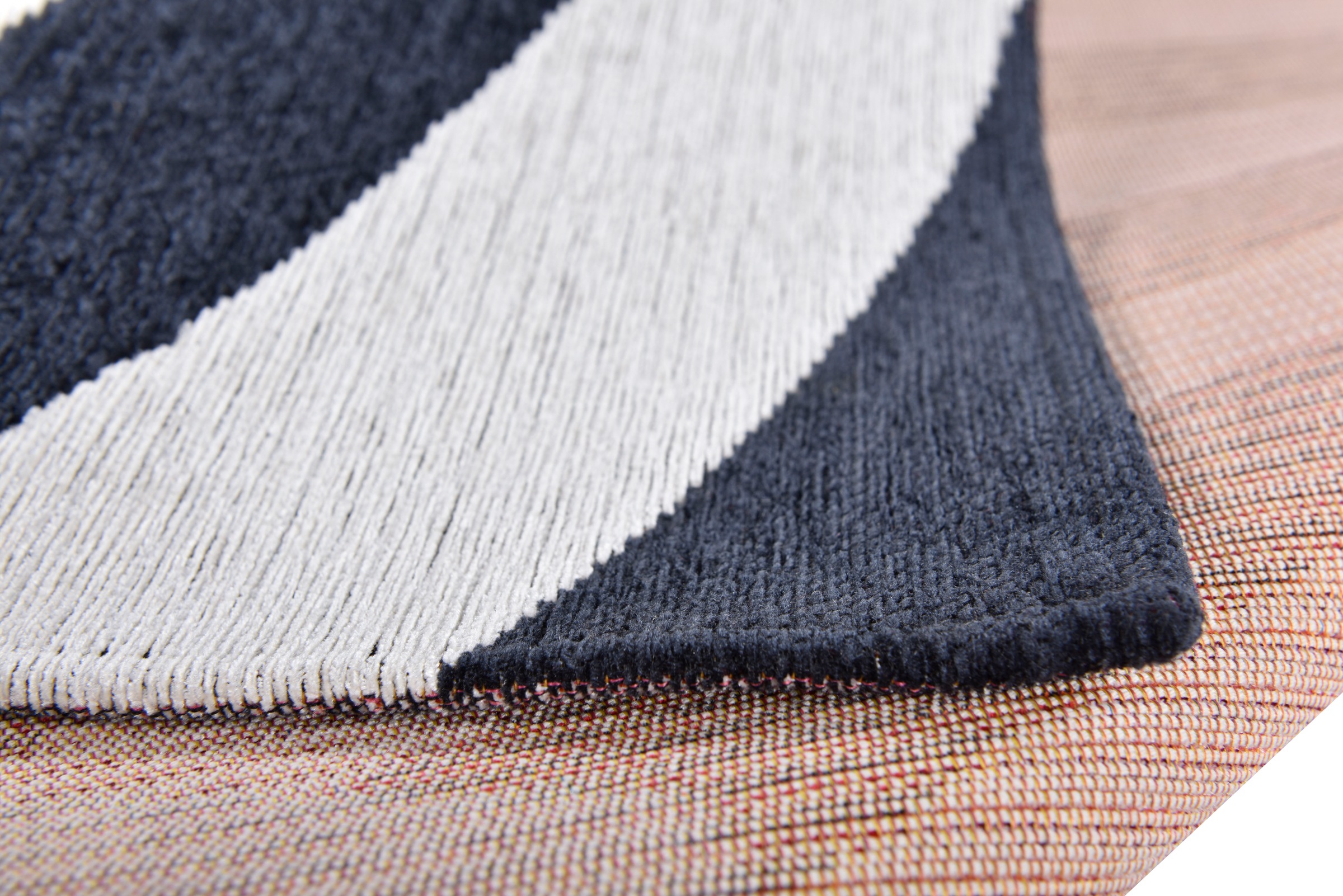 Gino Falcone Tapis »Cosima-117« Rectangulaire 3 mm Höhe flachgewebt, Jaquard, mit Chenillegarn, modernes geometrisches Design