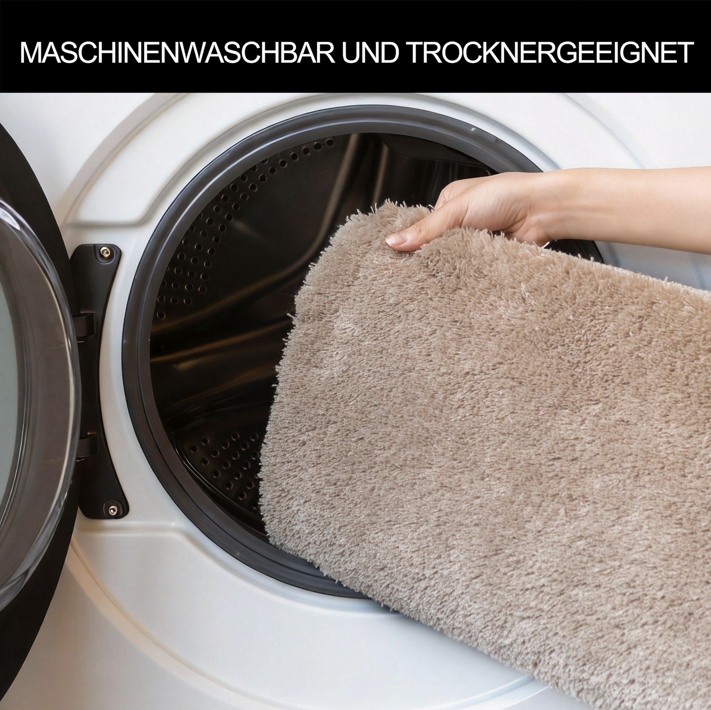 Bruno Banani Badematte »Lana, Standard & Premium Qualität, 25 mm oder 30 mm Höhe« rutschhemmend beschichtet fussbodenheizungsgeeignet | schnell trocknend | strapazierfähig Badteppich, Badematten, unifarben, auch als 3 teiliges Set & rund