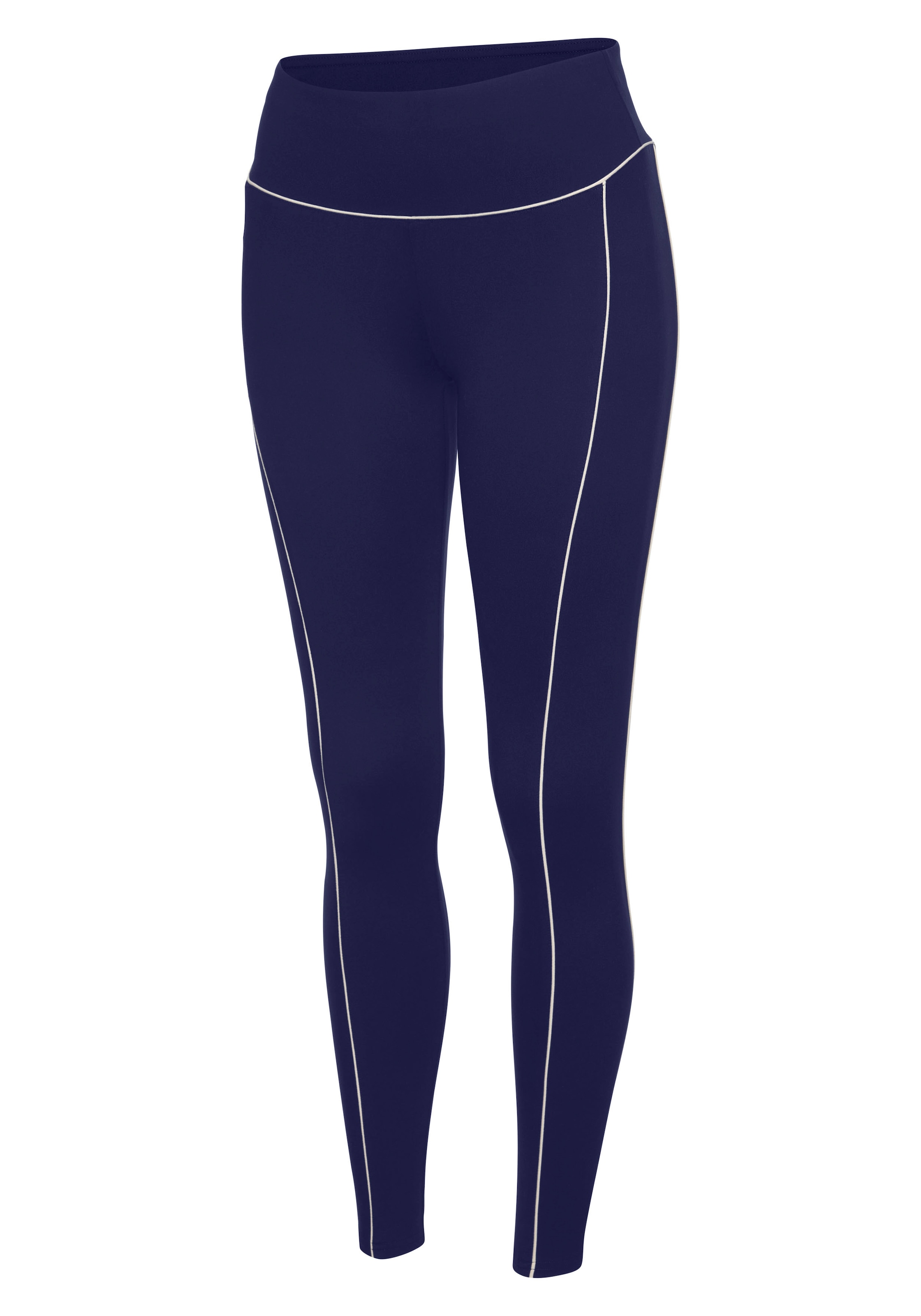 Copenhagen Studios Leggings fonctionnels  mit Paspeln und Logodruck