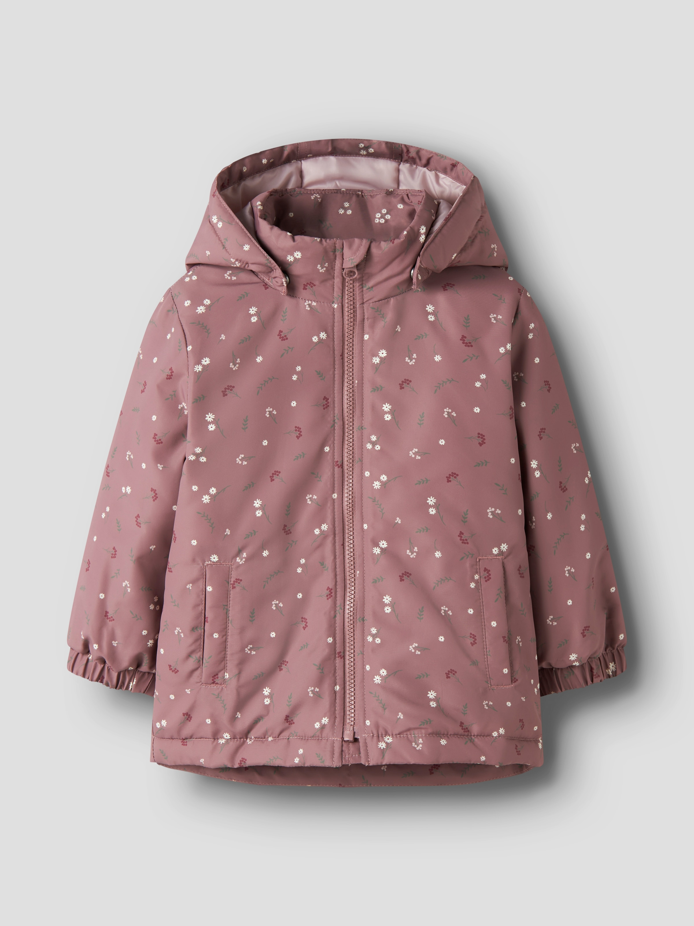 Name It Veste d'extérieur »NMFMAXI JACKET PA AOP NOOS« avec capuche Fibre synthétique, déperlant, détail réfléchissant