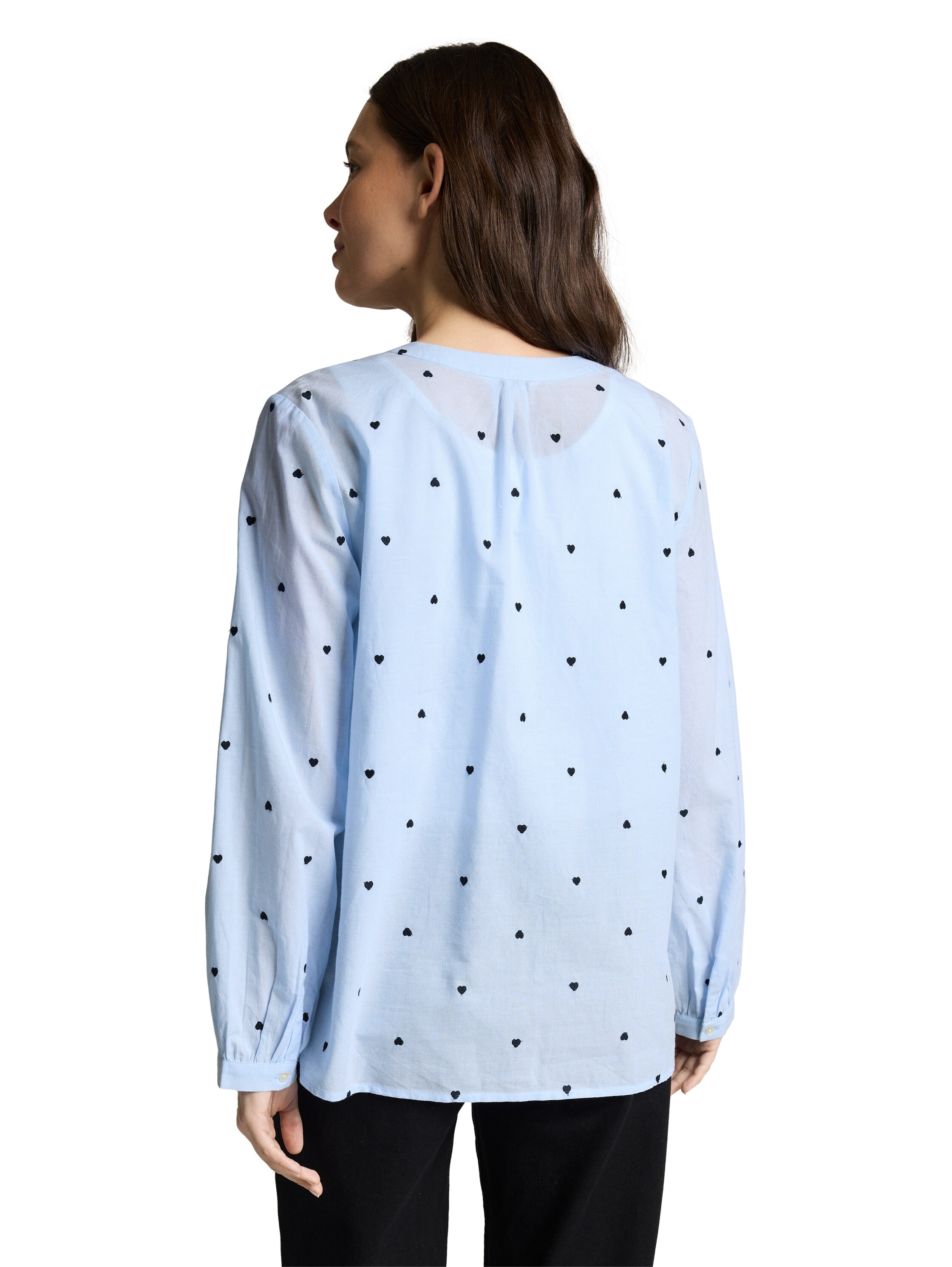 TOM TAILOR Blouse classique mit All-Over Print