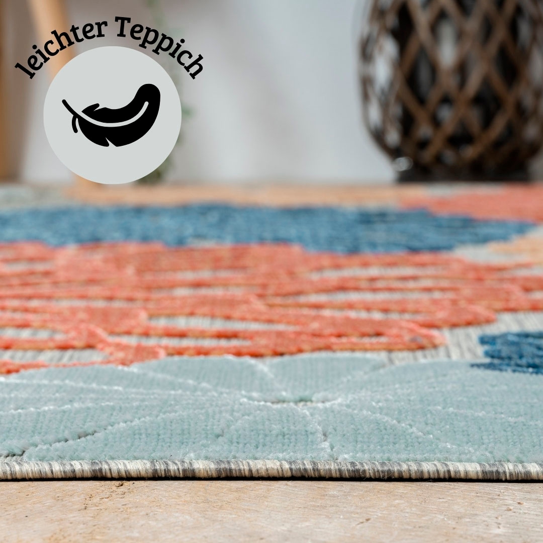 GOODproduct Teppich »Tamsin, LAGERRÄUMUNG!« rechteckig 8 mm Höhe Hoch-Tief Effekt, In- und Outdoor geeignet, Terrasse & Balkon