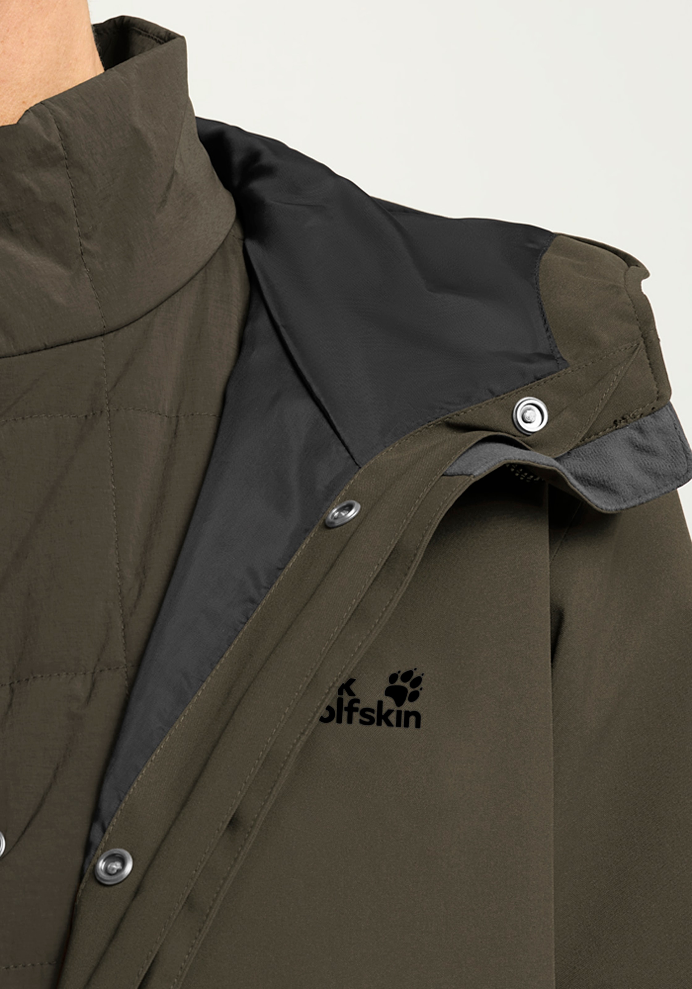 Jack Wolfskin Manteau fonctionnel 3 en 1 »WINTERDUNE 3IN1 COAT W«, 3in1, wasserdicht, Übergangsjacke
