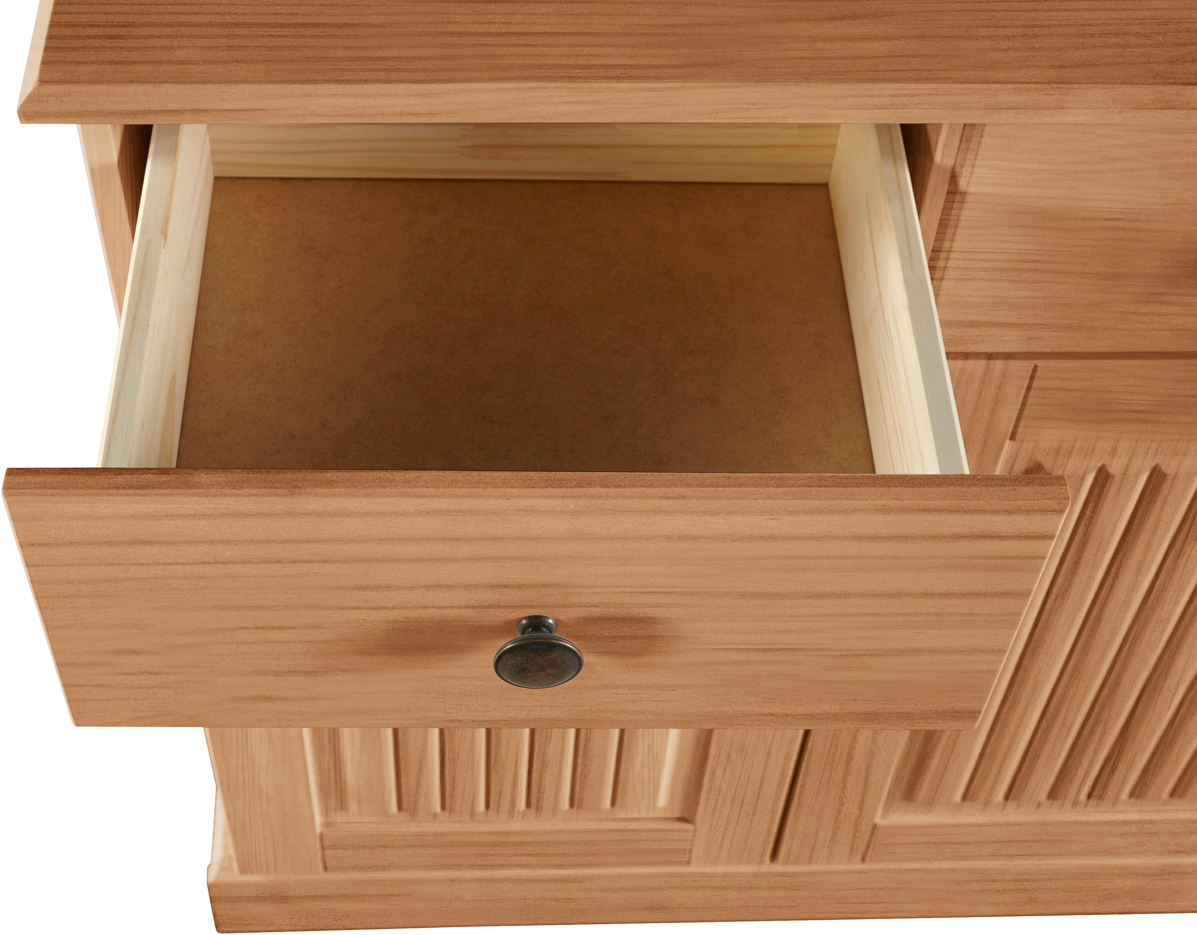 GOODproduct Sideboard »Liotta« Kommode mit 2 Schubkästen u. 2 verstellbare Einlegeböden