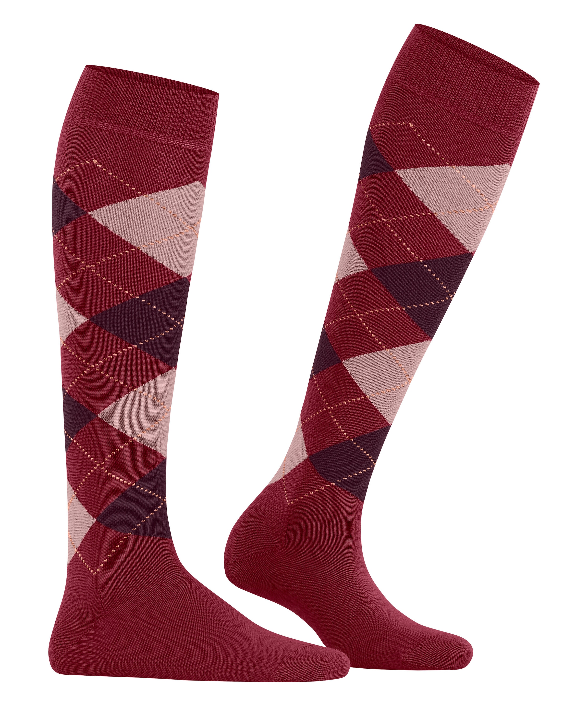 Burlington Mi-bas »Marylebone« taille unique 36-41, mélange laine chaud, motif argyle