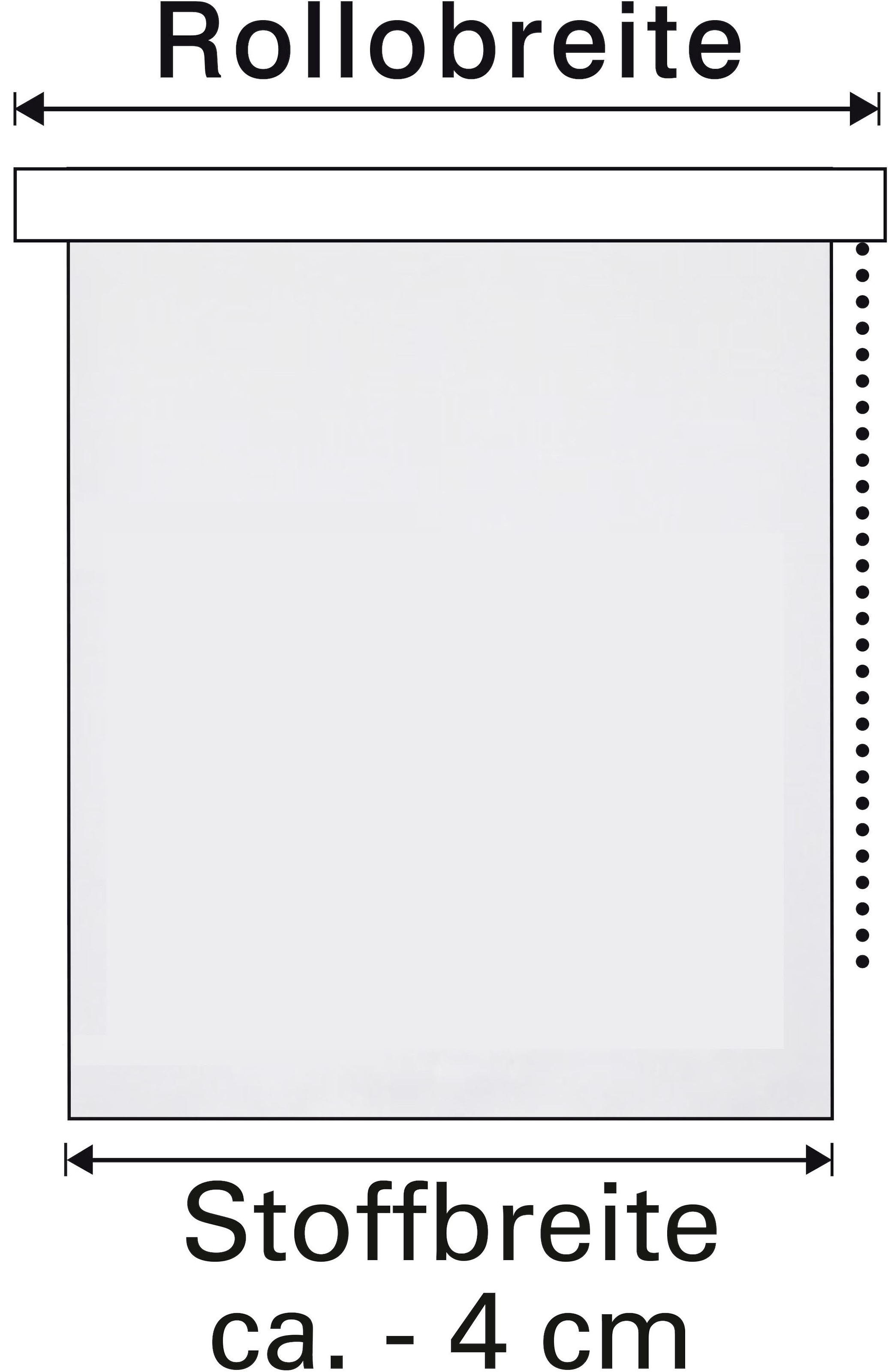 GARDINIA Store à tirage latéral »Uni-Rollo Verdunkelung« verdunkelnd mit Bohren freihängend Abschlussprofil in weiss