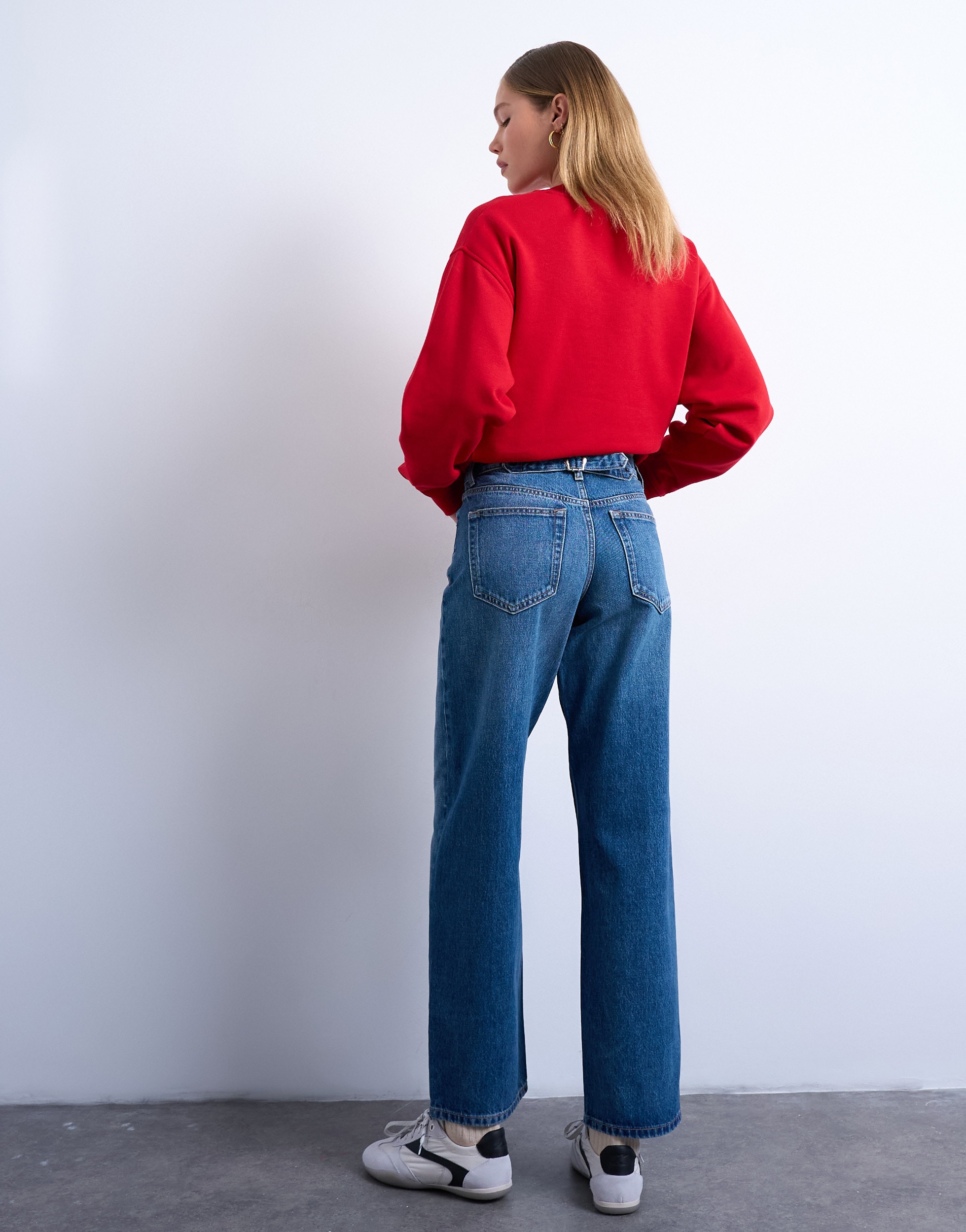 TOPSHOP Weite Jeans »TSCINCH LR WIDE DNM JEANS MB NOOS« Baumwolle, relaxed fit, low waist