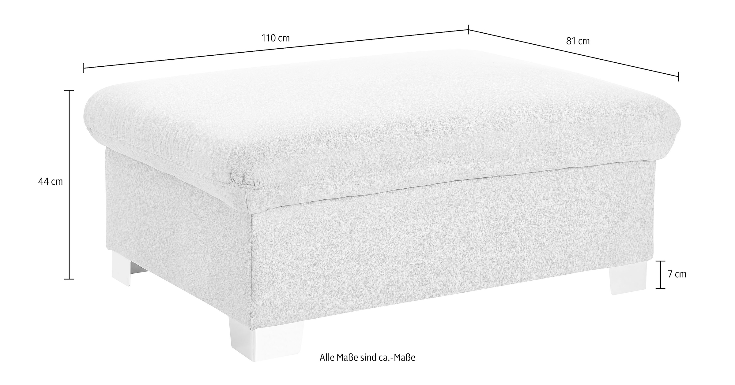 DOMO collection Hocker »Milan« mit Staufach