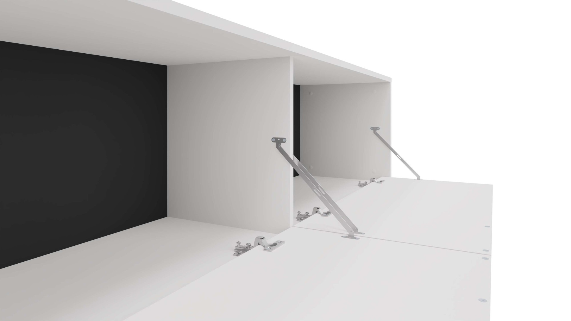 GOODproduct Lowboard »Dinant« TV-Kommode mit 2 Klappen, Kabeldurchführung, Breite 150 cm, Höhe 50 cm