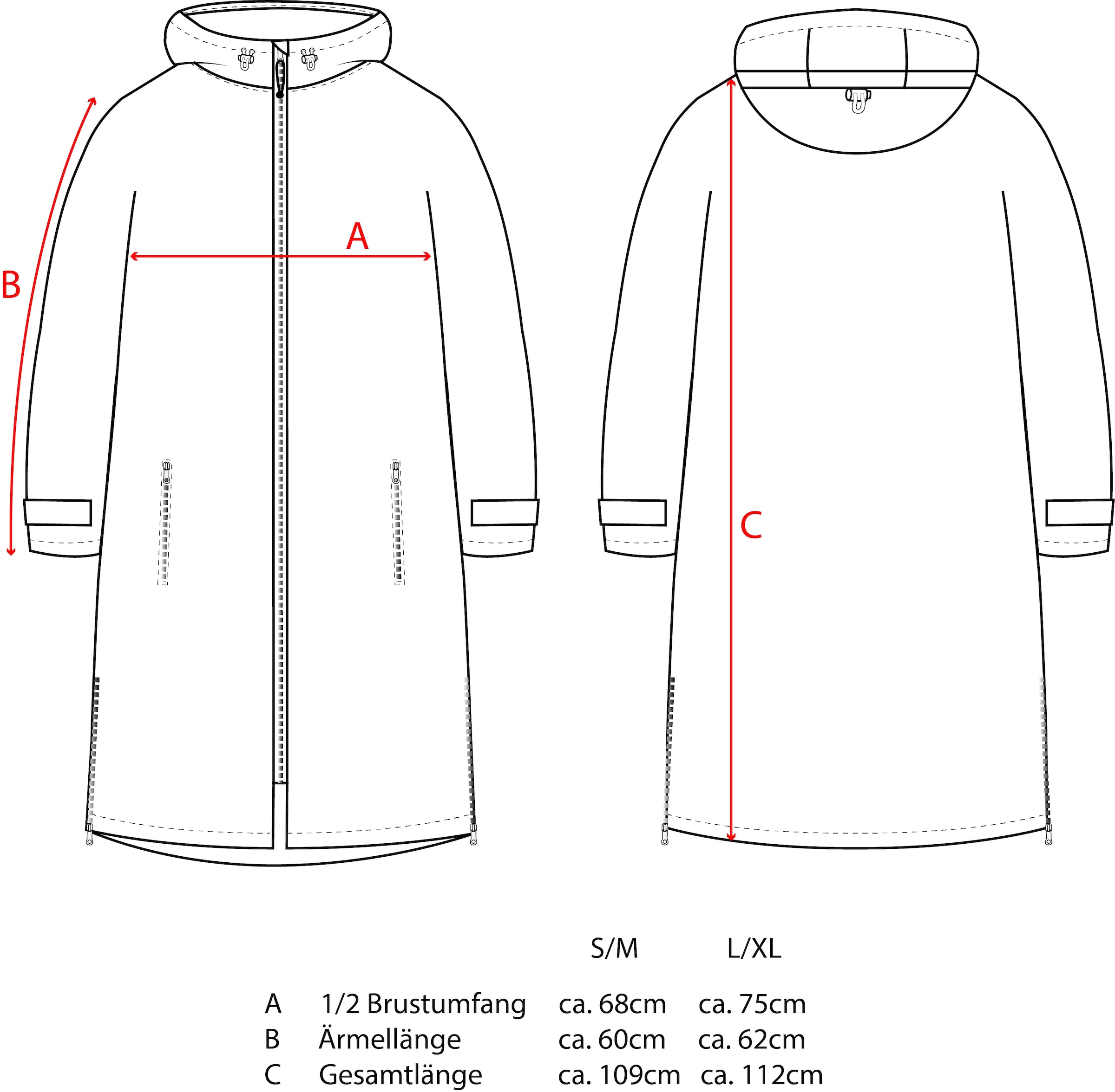 Zwillingsherz Kurzmantel »"Oversize Teddy Windjacke ZH"« weiches Teddy-Material, Kapuze, Reissverschluss, seitliche Taschen