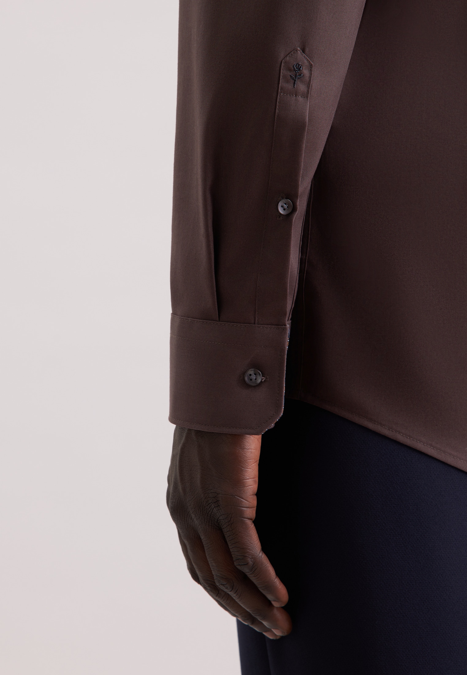 seidensticker Chemise d'affaires »Schwarze Rose« Regular 1/1 Kentkragen Uni