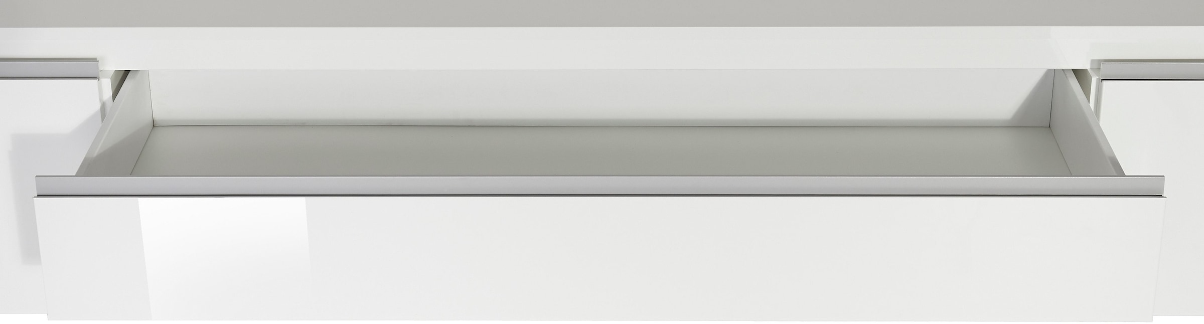 INOSIGN Sideboard »Magic, Kommode, Schrank, Stauraumschrank« mit 2 Türen und 3 Schubkästen Hochglanz lackiert (B/T/H) 240x40x80 cm