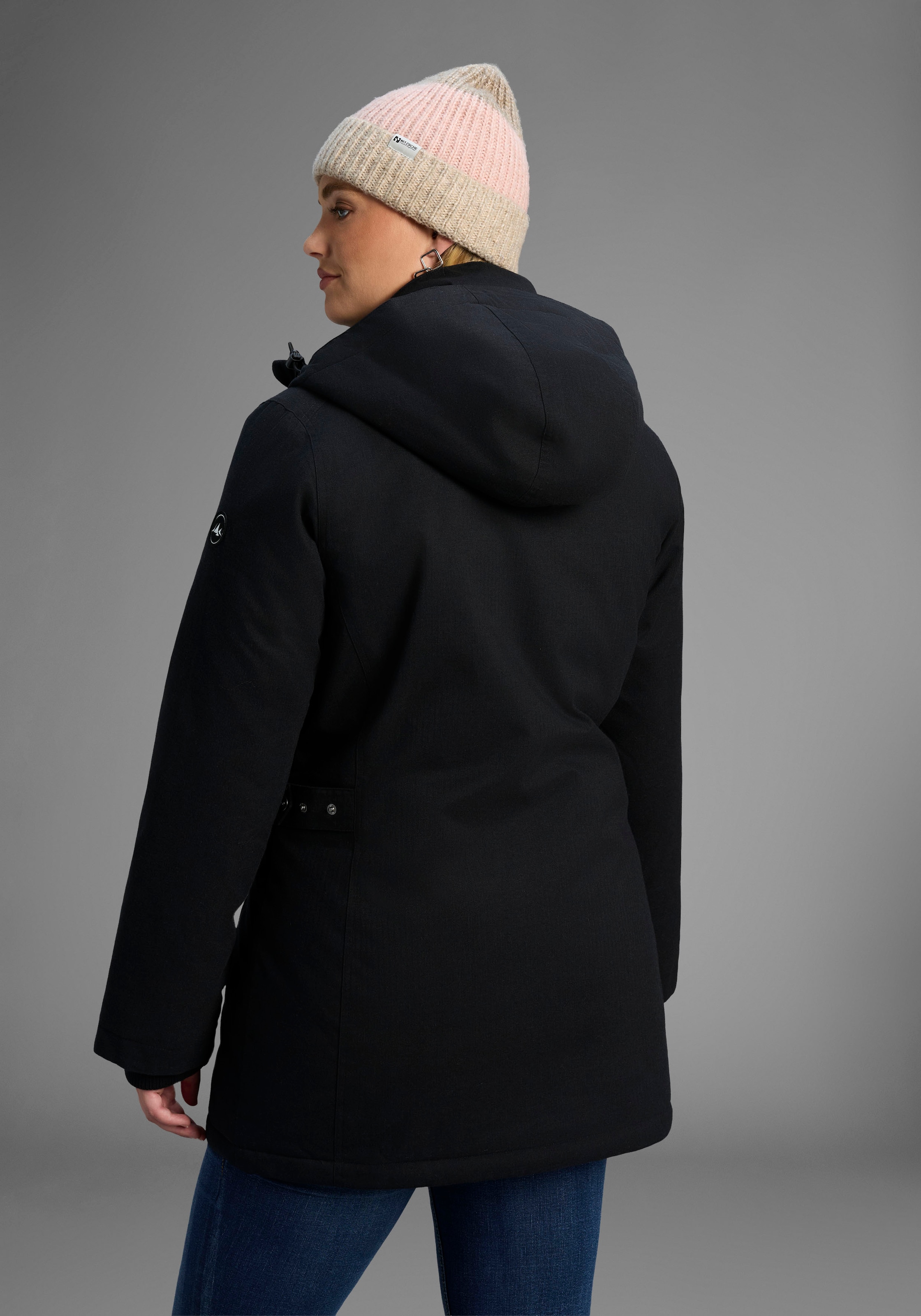 Polarino Parka fonctionnelle mit Kapuze Grosse Grössen, Winterjacke,  wasserabweisend, winddicht  atmungsaktiv