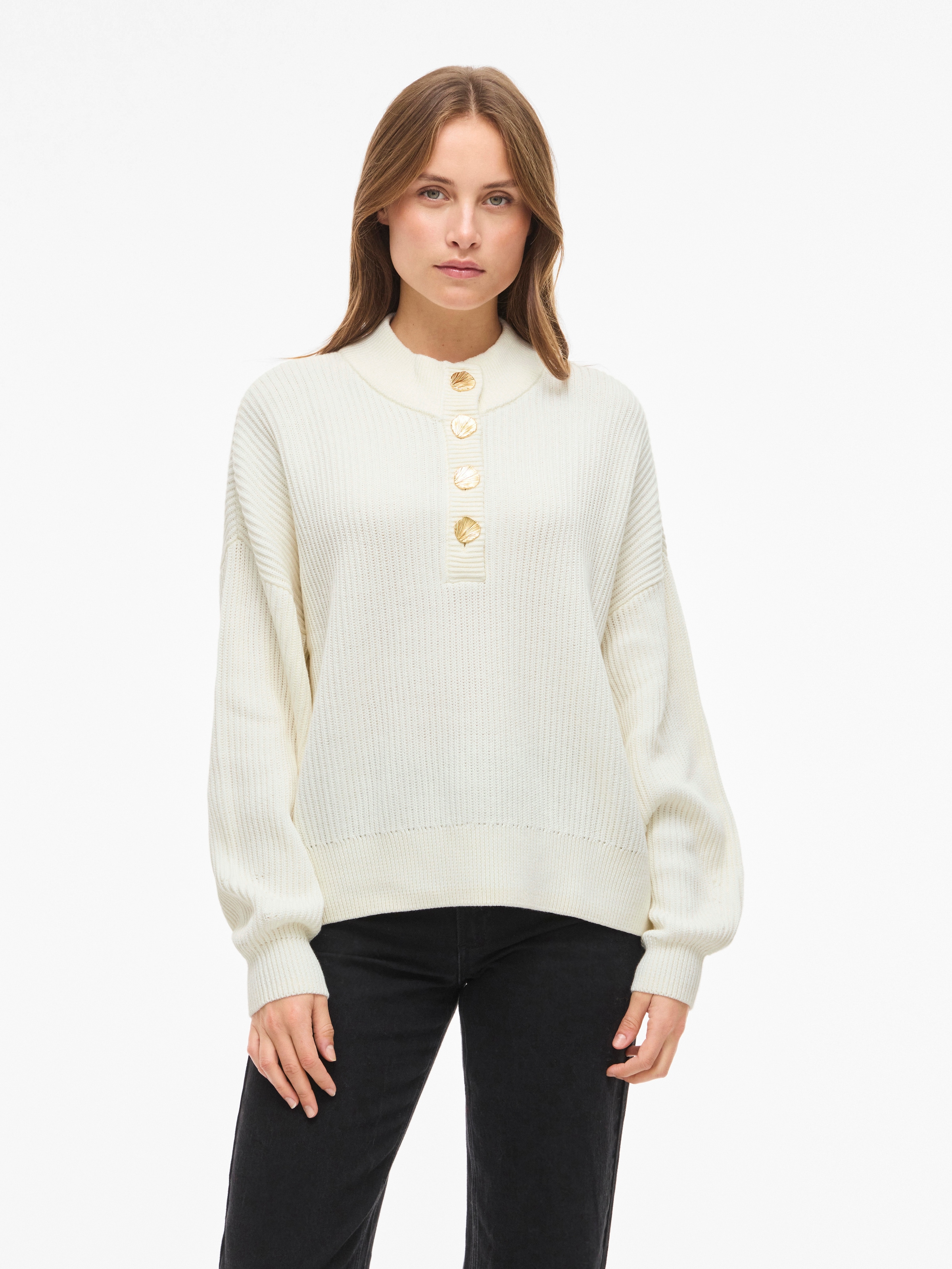 Vila Pull à col montant »VICHING CREW NECK L/S KNIT TOP - NOOS«