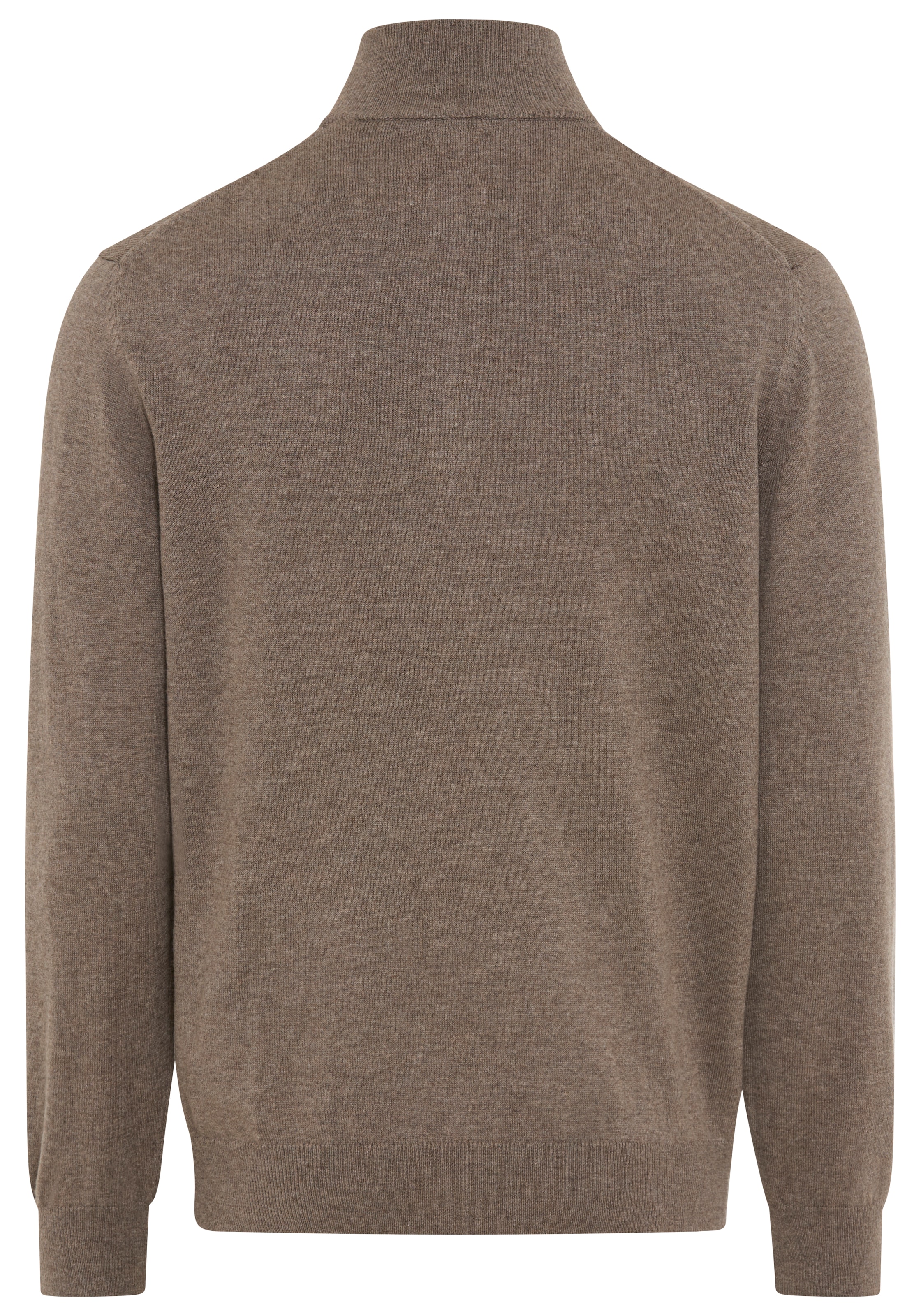 Gant Stehkragenpullover »COTTON/WOLL HALF ZIP« mit Rippstrick-Details, normale Passform