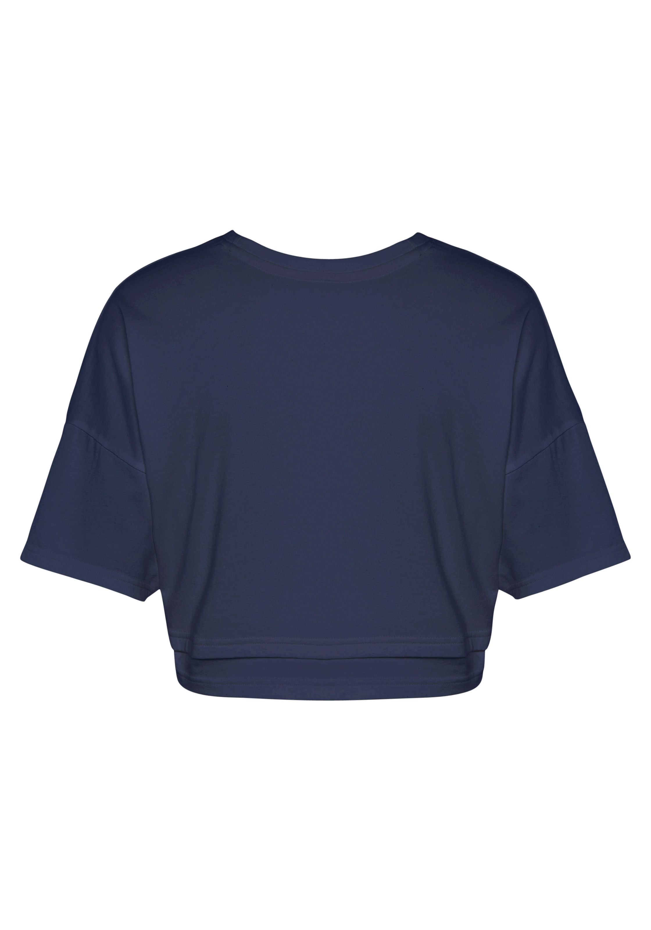 LASCANA Kurzarmshirt mit kastigem Schnitt und Lagen-Look