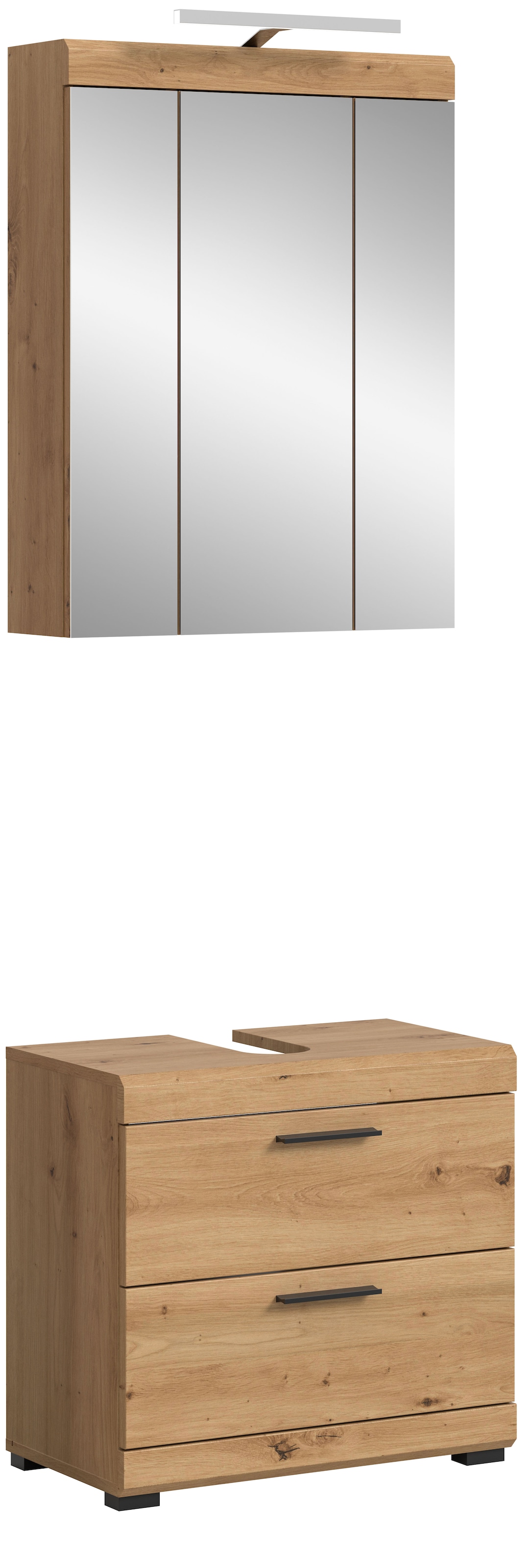 welltime Ensemble de meubles de salle de bain »SIENA, 2 teilig, inklusive LED Beleuchtung, bestehend aus:« Ensemble, BEST-SELLER !, 2 cuis tlg.