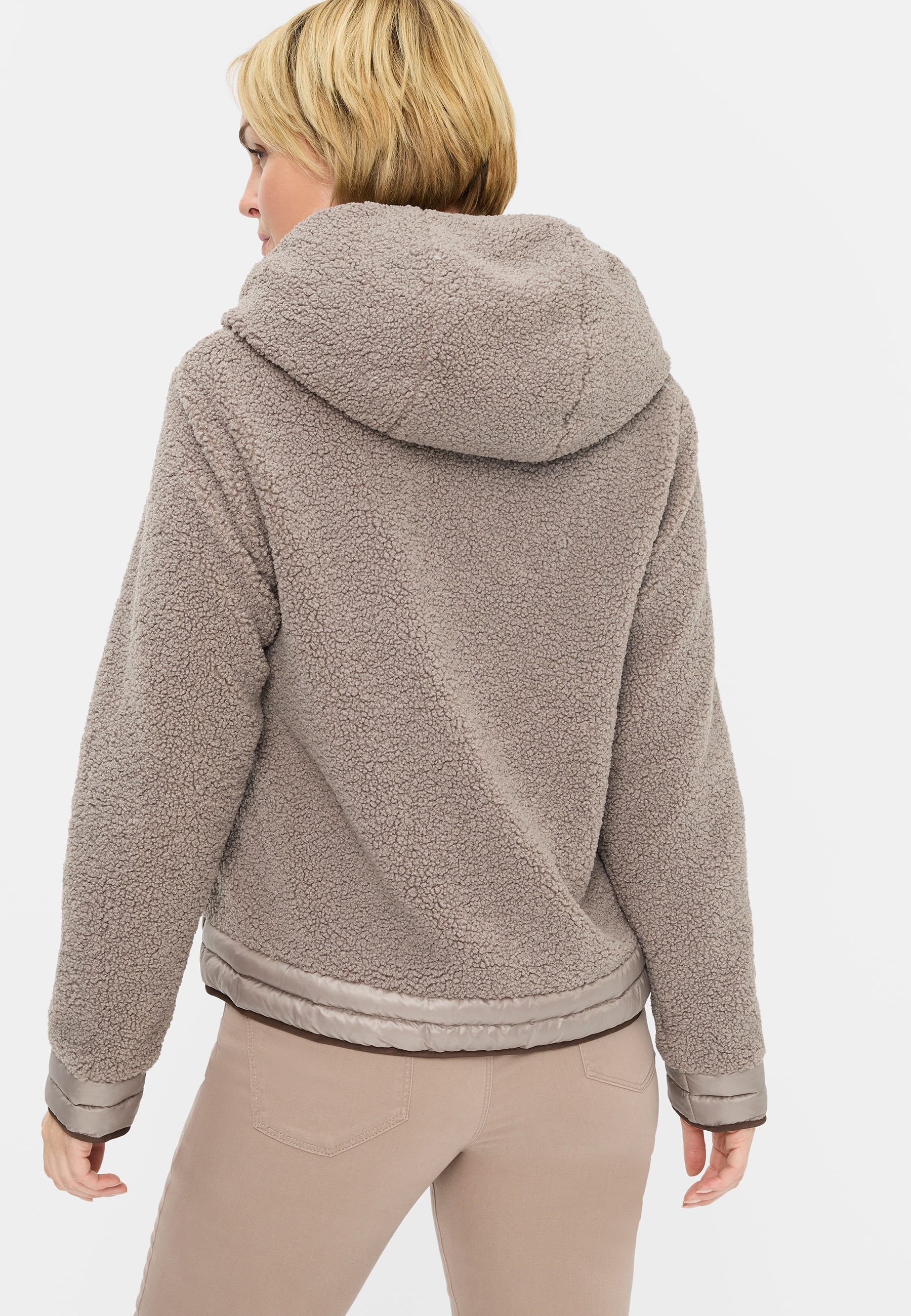 Fuchs Schmitt Veste en peluche »Plüschjacke« mit Kapuze mit Kapuze