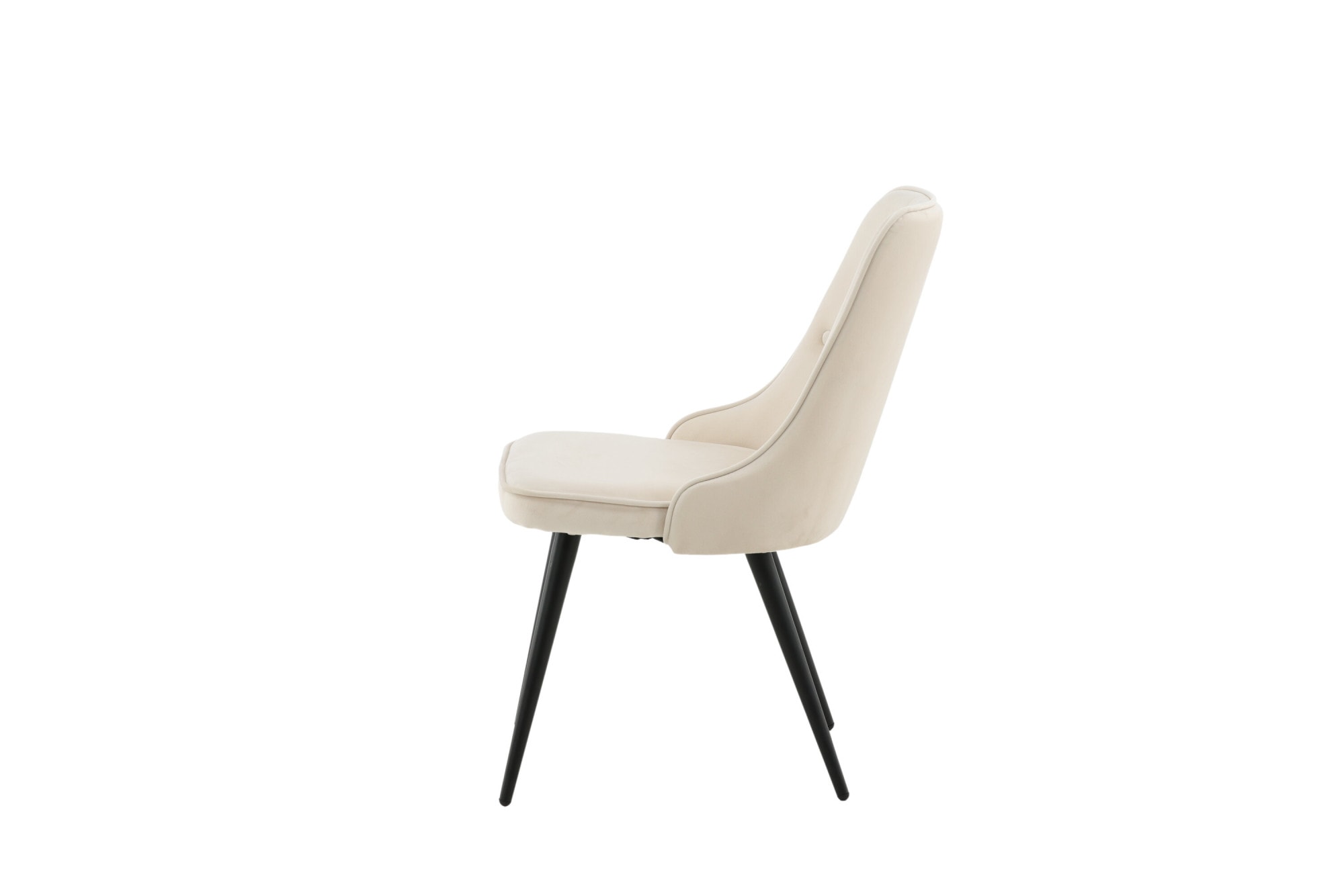 Venture Home »Velvet Deluxe, 2er-Set Esszimmerstühle in Hellgrau, 150 kg belastbar« () Polsterstuhl, weicher Bezug, Knöpfe, dekorative Steppung, edel