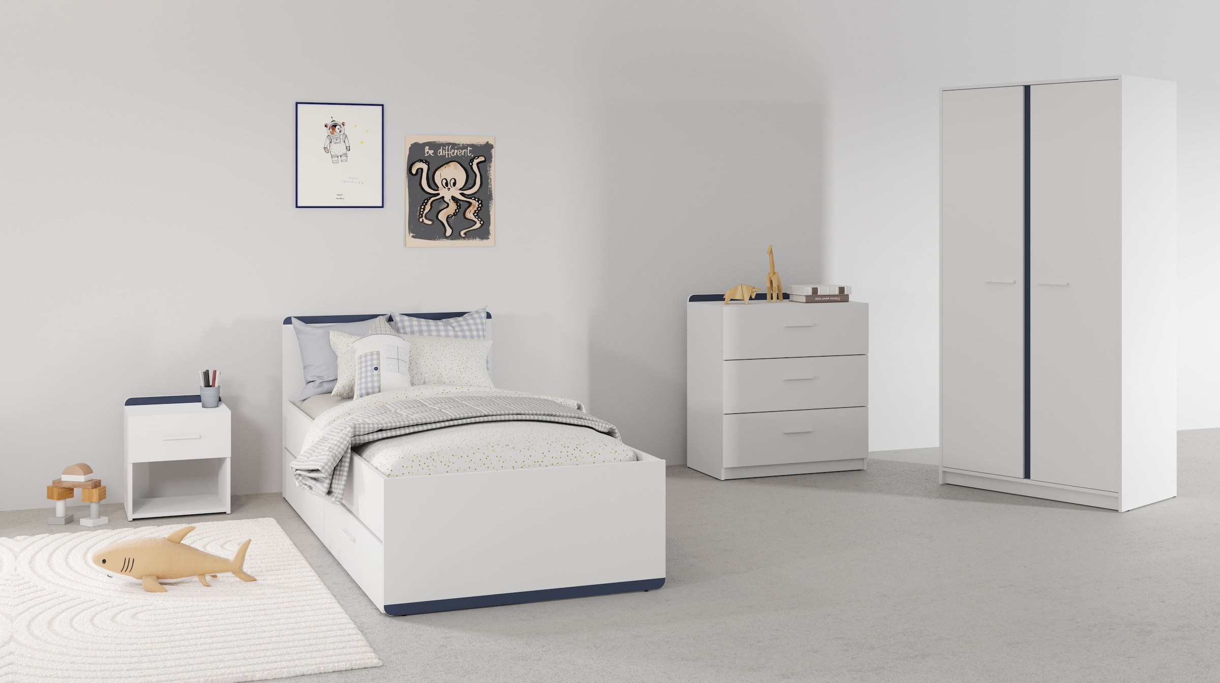 Demeyere GROUP Lit d'enfant »REVERSO Bett« cadre de lit robuste en bois