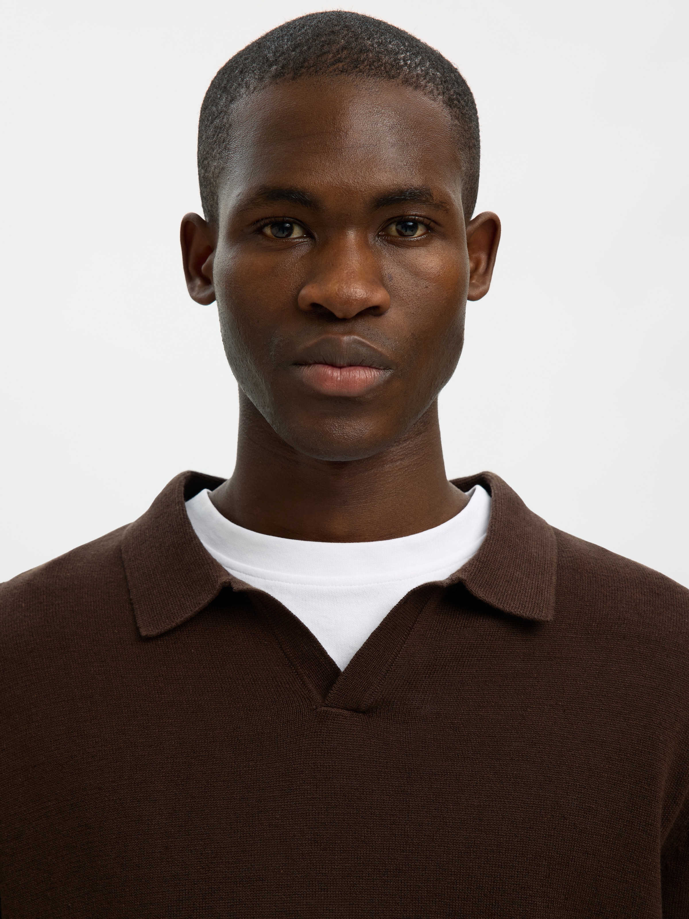 SELECTED Poloshirt »SLHMATTIS SS KNIT SUN OPEN POLO NOOS«