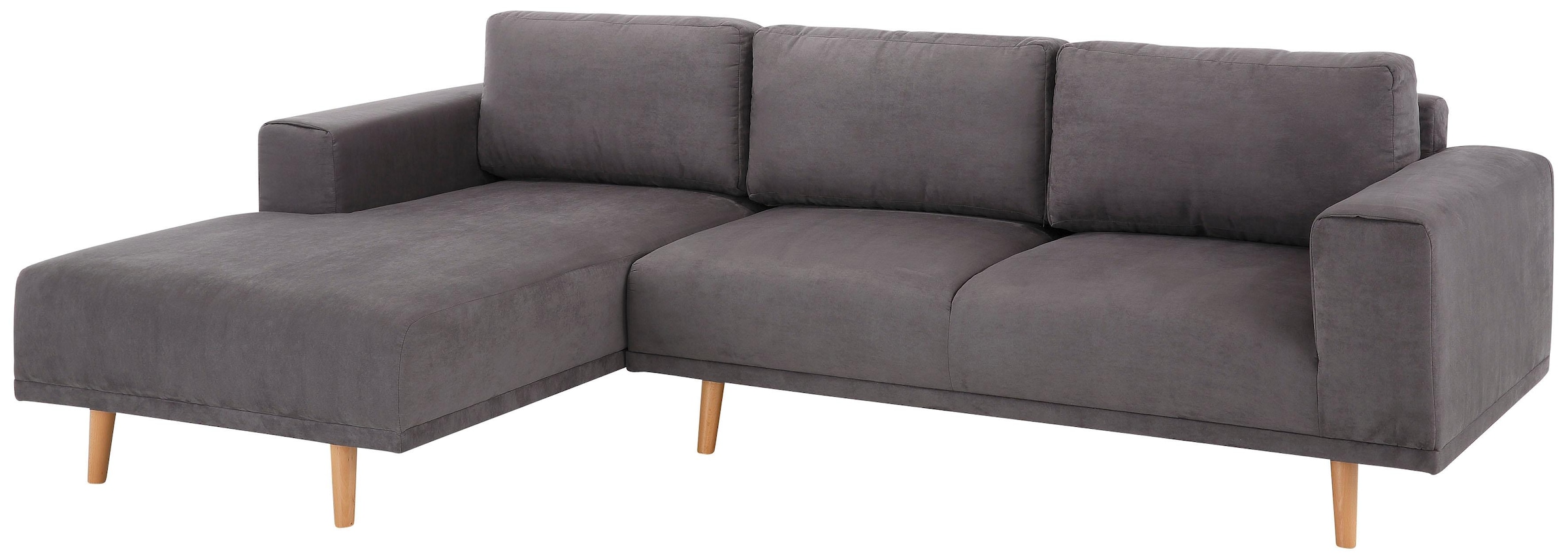 Home affaire Ecksofa »Lasse L-Form« im scandinavischen Stil mit Holzfüssen