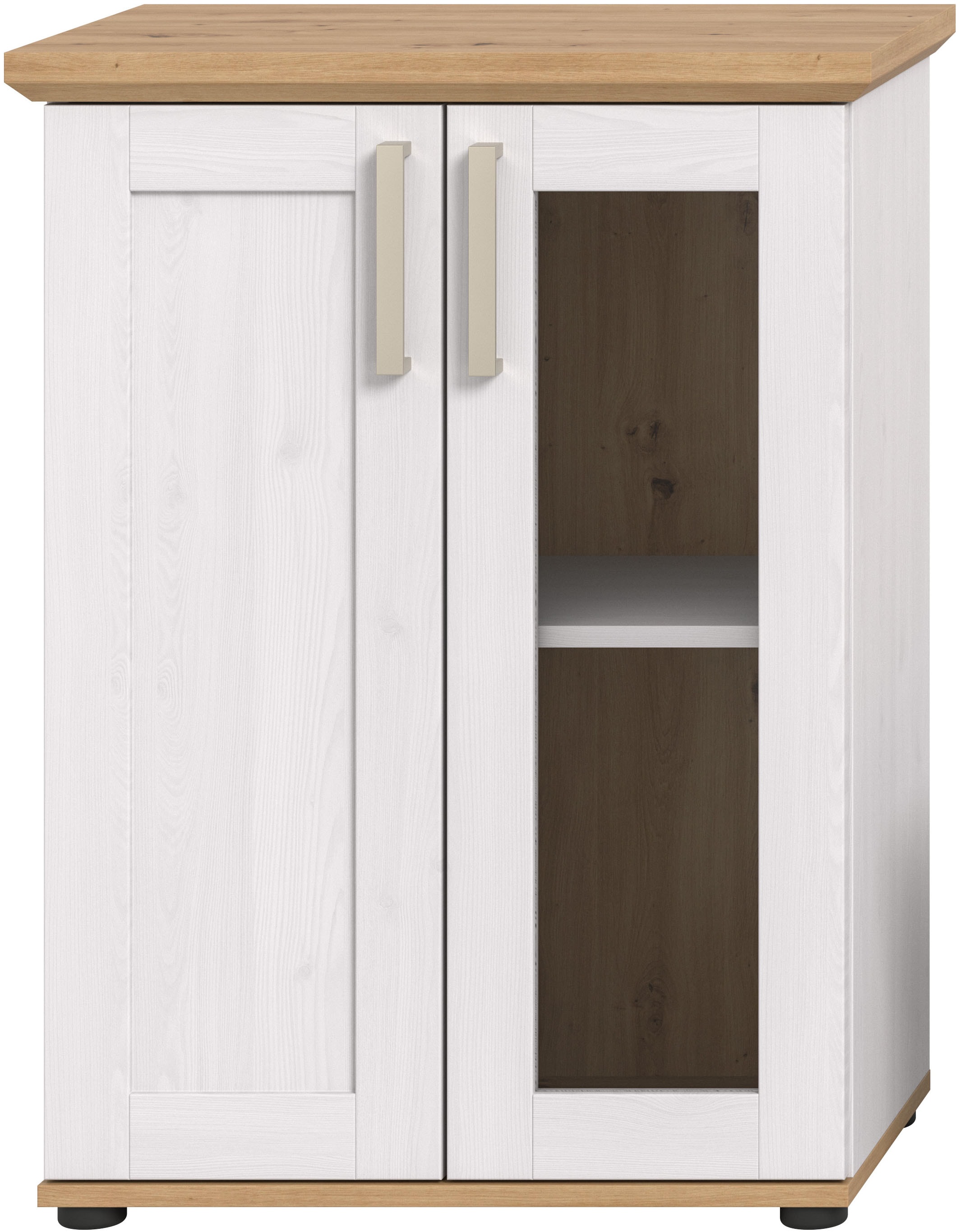 Home affaire Vitrine »Cosenza, Höhe 80 cm, 2 Türen, 2Fächer« 1 Stk. tlg. Vitrine, Höhe 88 cm, Wohnzimmer, Esszimmer