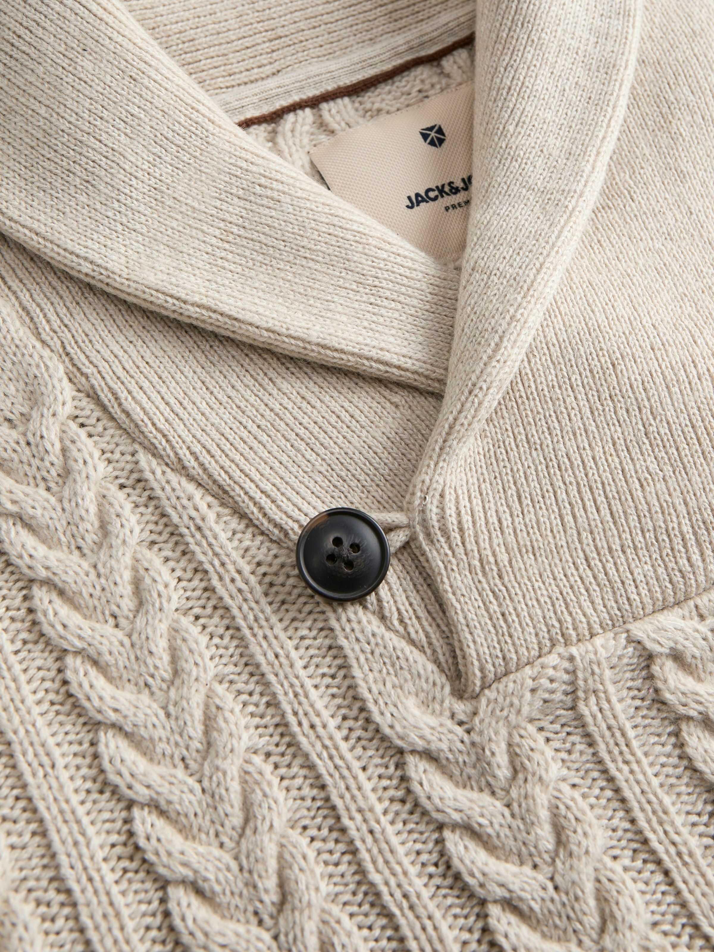 Jack & Jones Pull en tricot »JPRBLUSEAN KNIT CABLE SHAWL NECK«