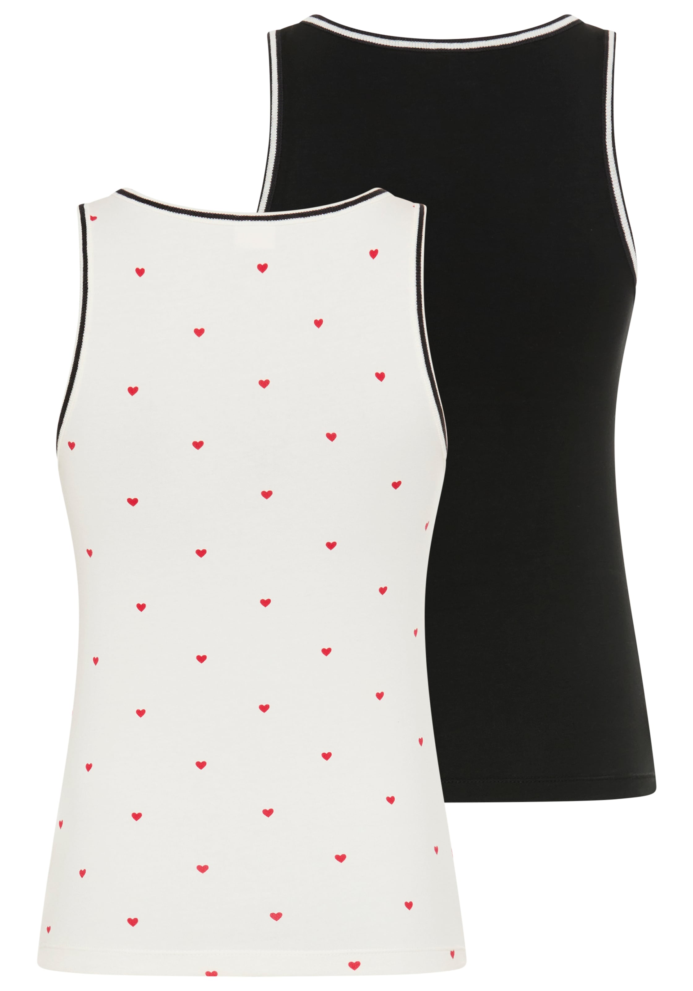 KangaROOS Top à bretelles Paquet, 2 m Doppelpack mit süssem Herzchenprint