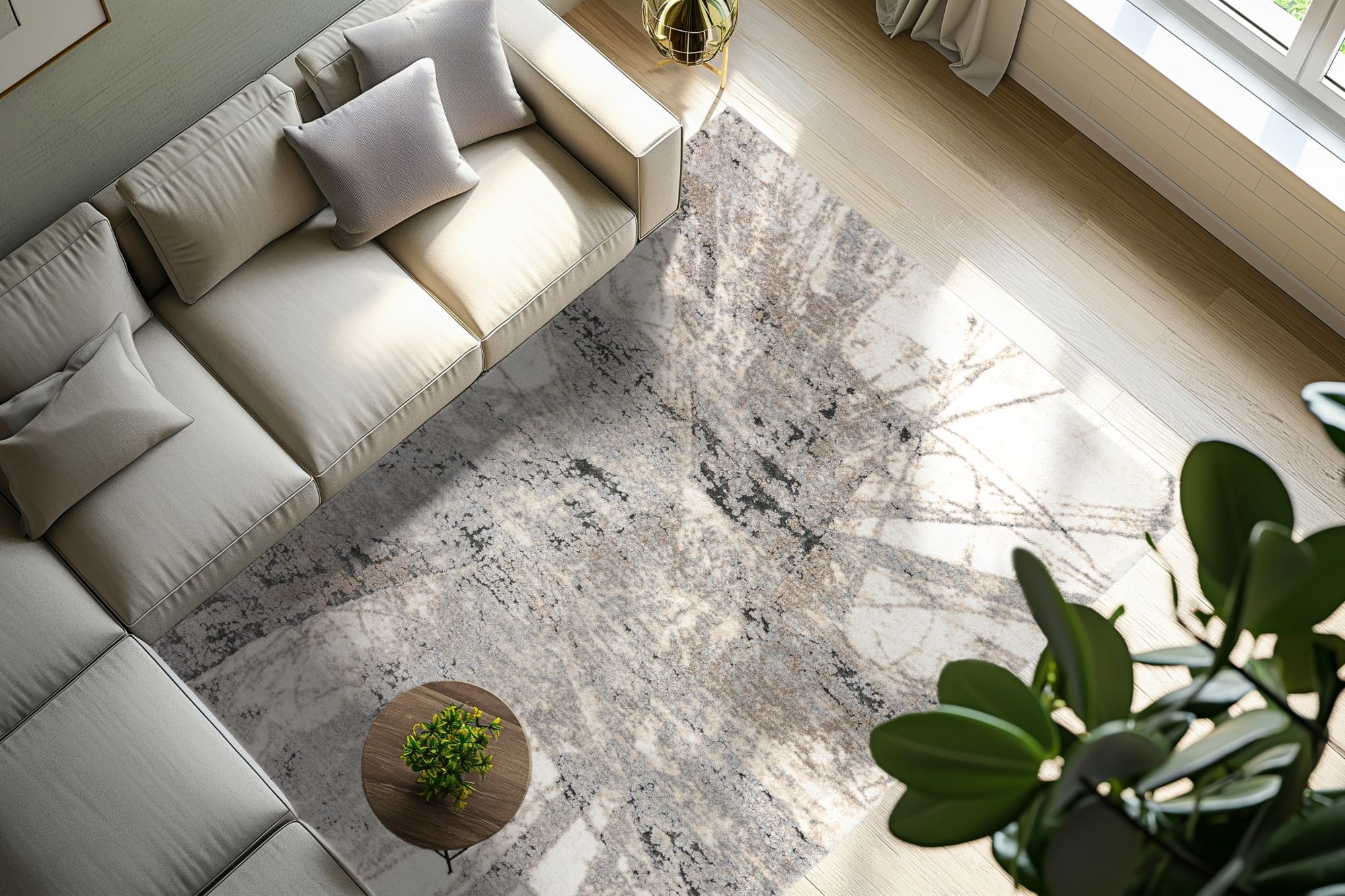 Kayoom Teppich »Firenze 485« rechteckig 22 mm Höhe Kurzflor, Modernes Muster, Fussbodenheizungsgeeignet, Wohnzimmer