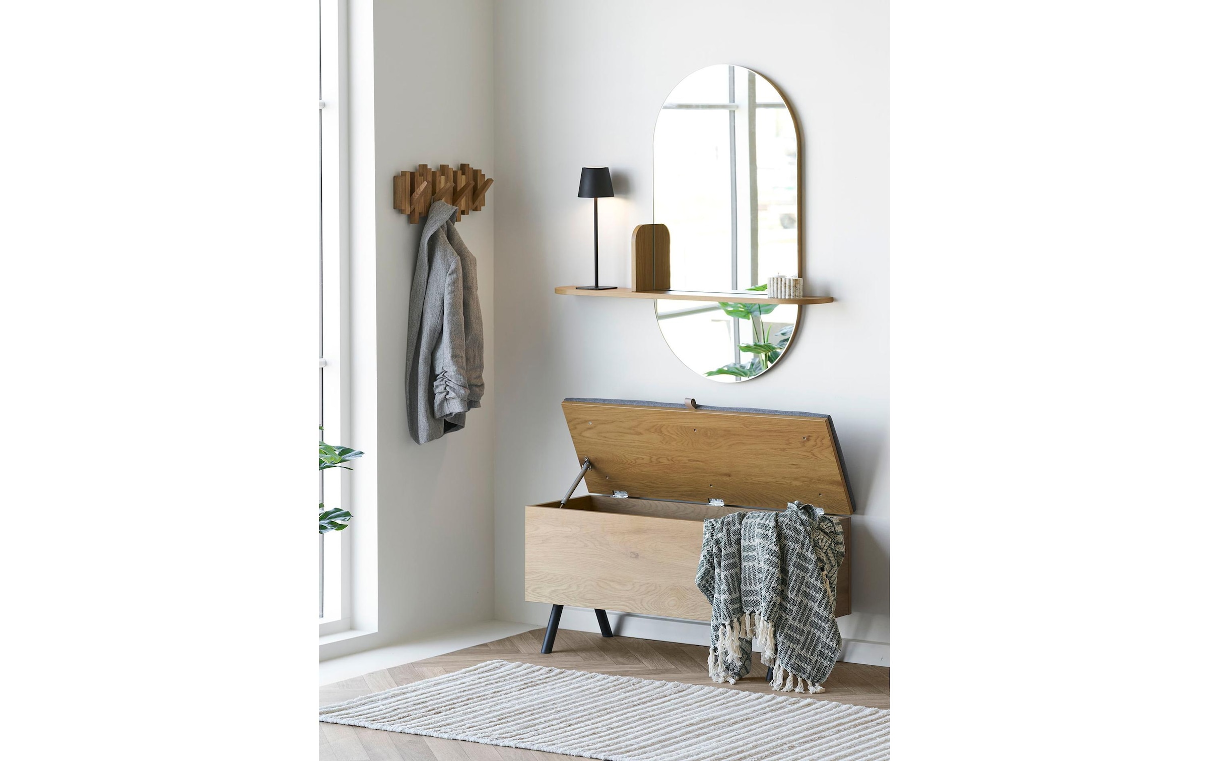 House Nordic Spiegel »Spiegel Barco mit Ablage 15 x 92 x 94.5 cm« Wandspiegel