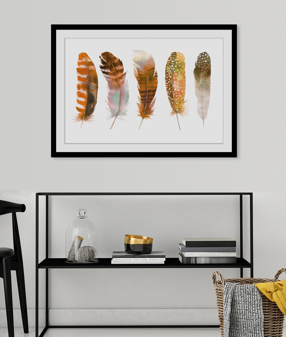 queence Image »Bruno« HD Premium Poster-Druck inkl. Holzrahmen