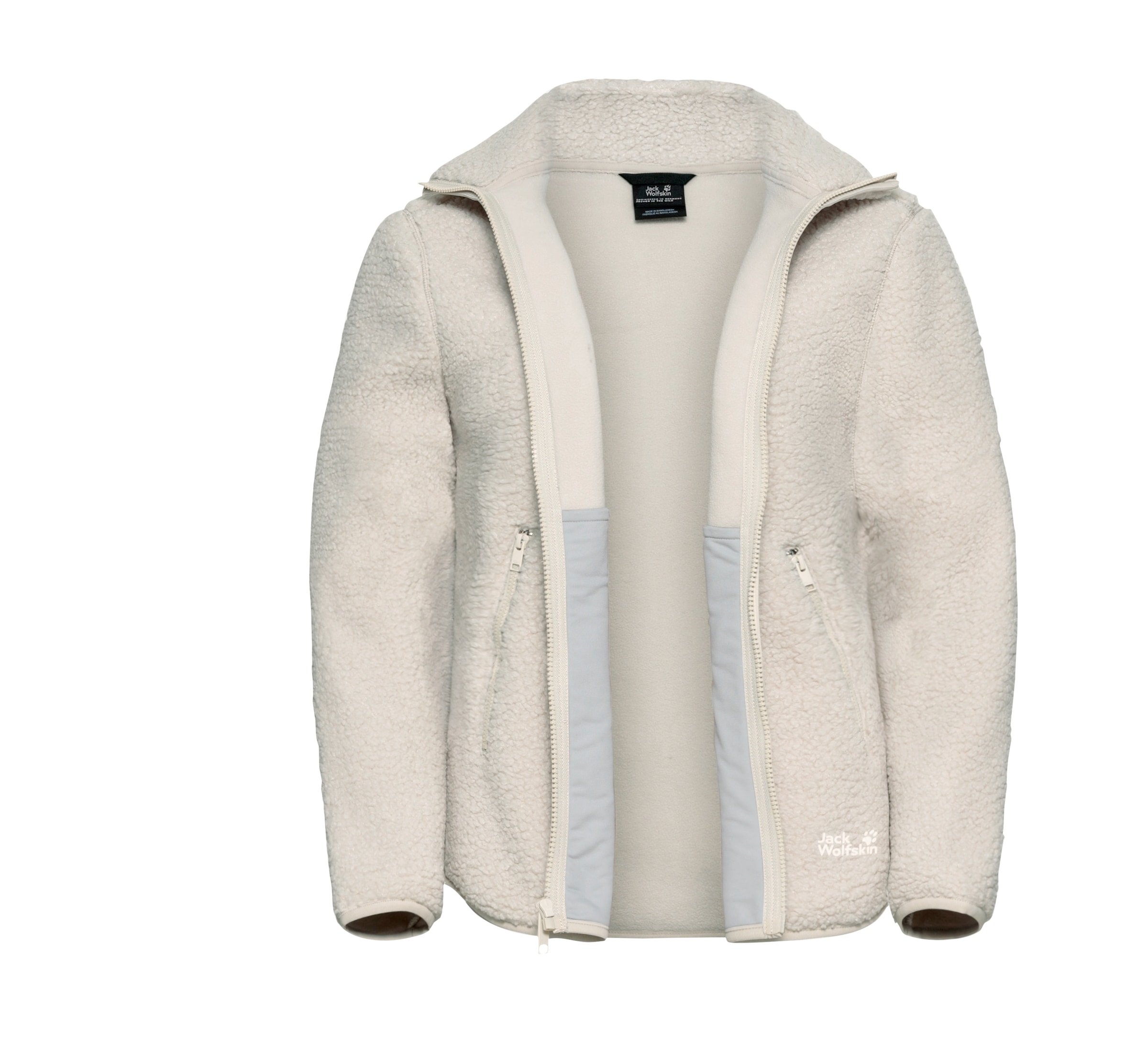 Jack Wolfskin Fleecejacke »HIGH CURL JKT W« Übergangsjacke mit weichem Sherpa Fleece, mit Micro Suede Warm Lining