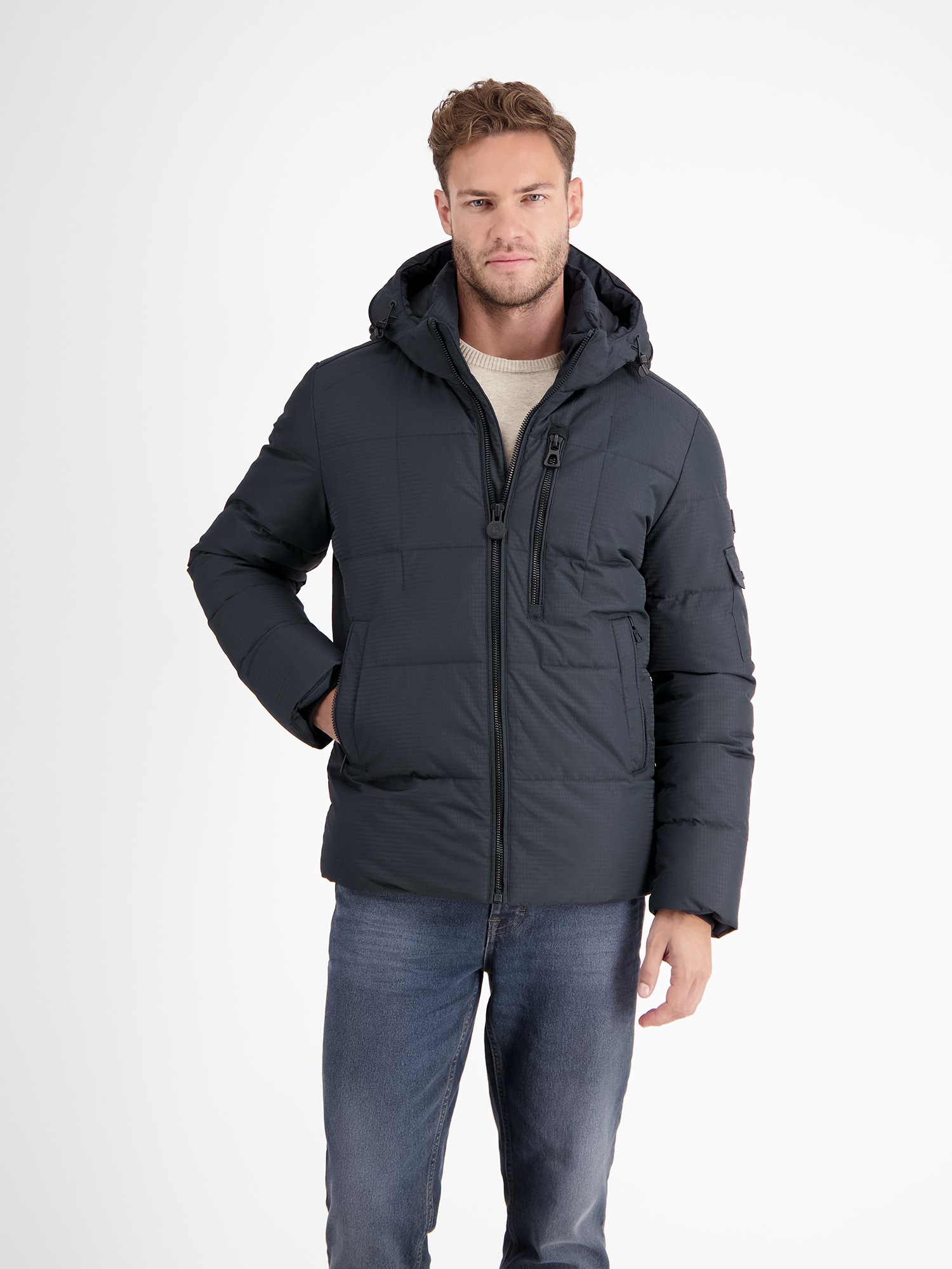 LERROS Veste matelassée »Gefütterte Steppjacke mit abnehmbarer Kapuze« avec capuche