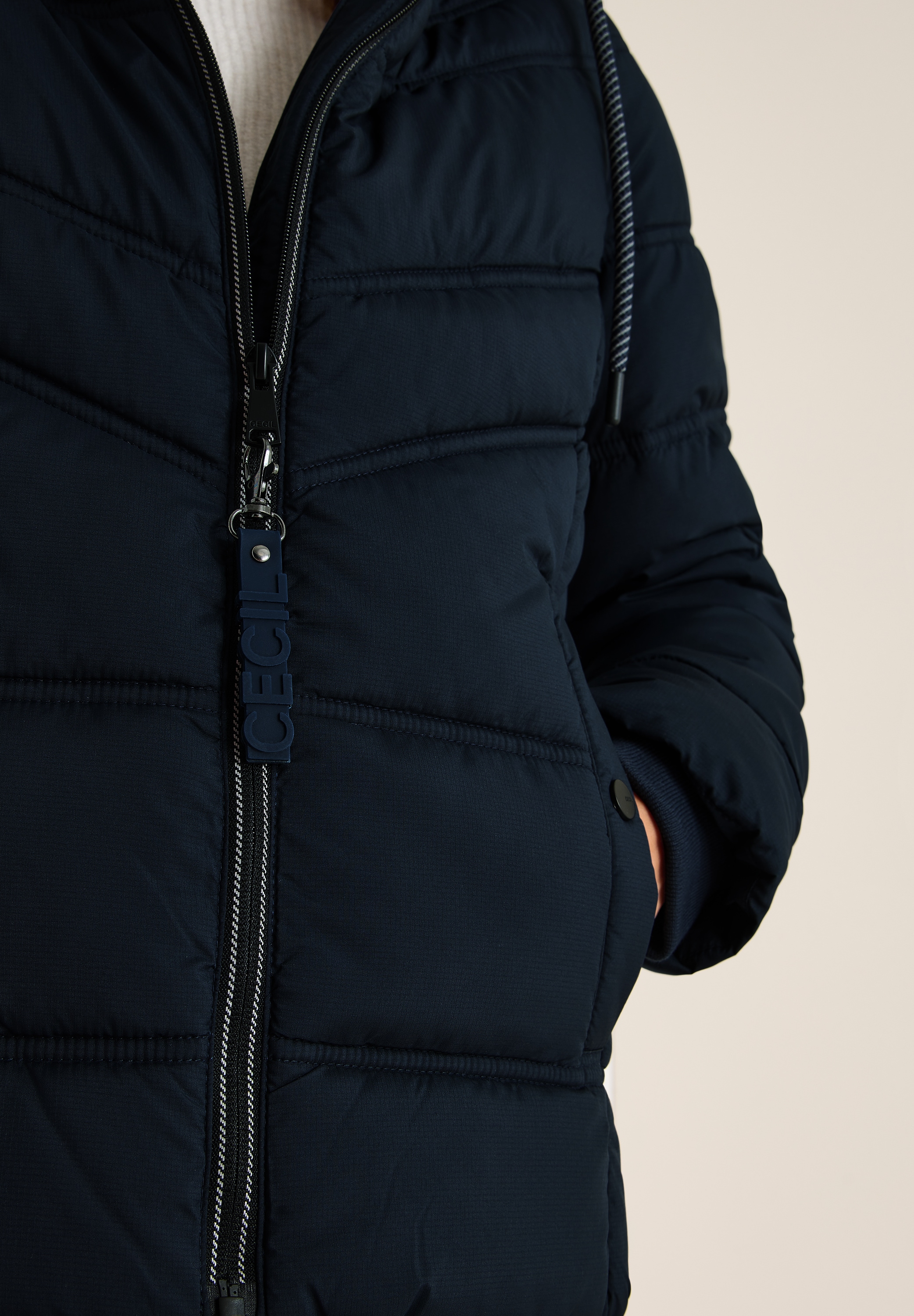 Cecil Steppjacke mit Kapuze mit Kapuze