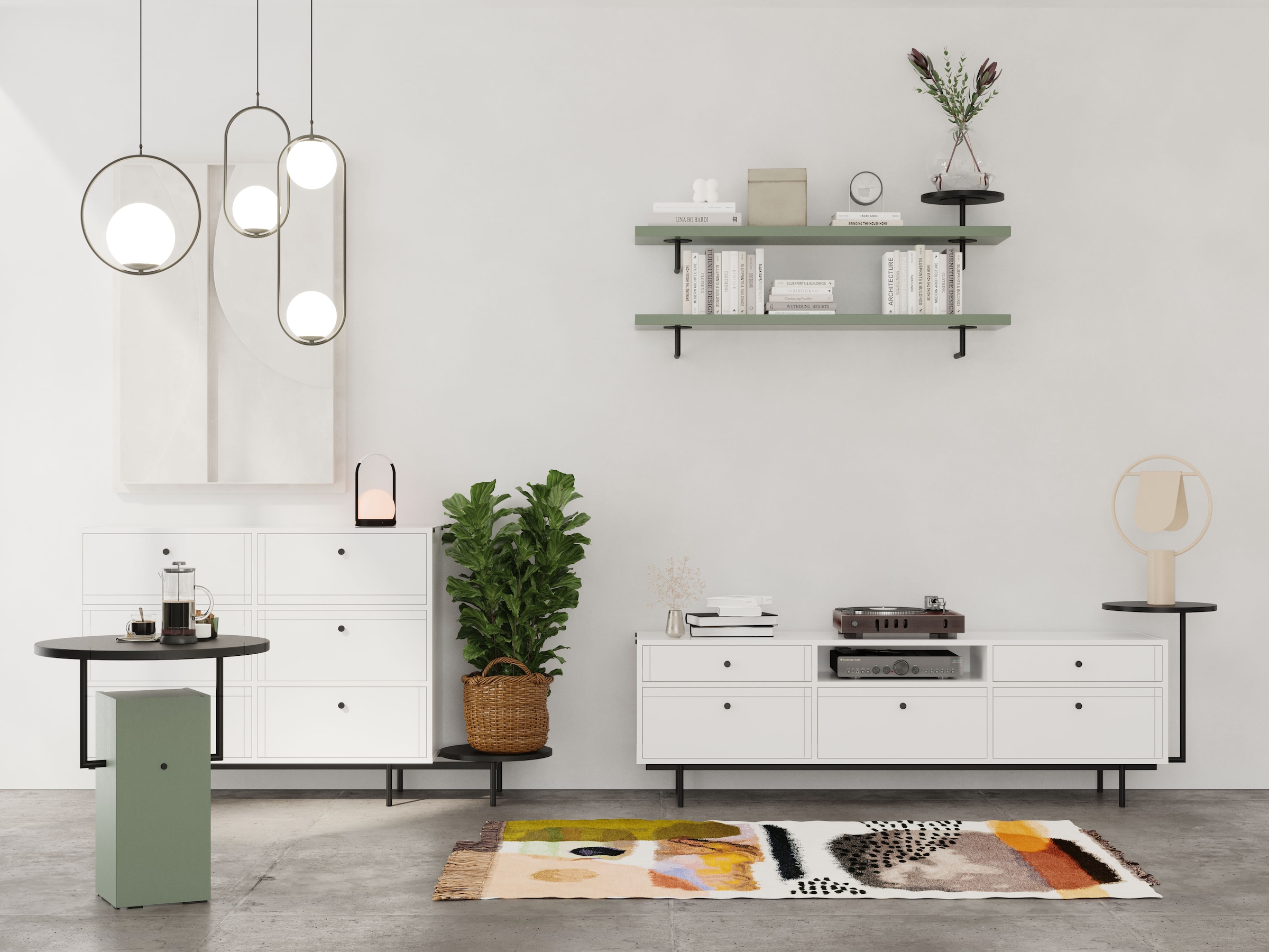 Home affaire TV-Board Seitlicher Design-Beistelltisch-stilvoll und funktional.