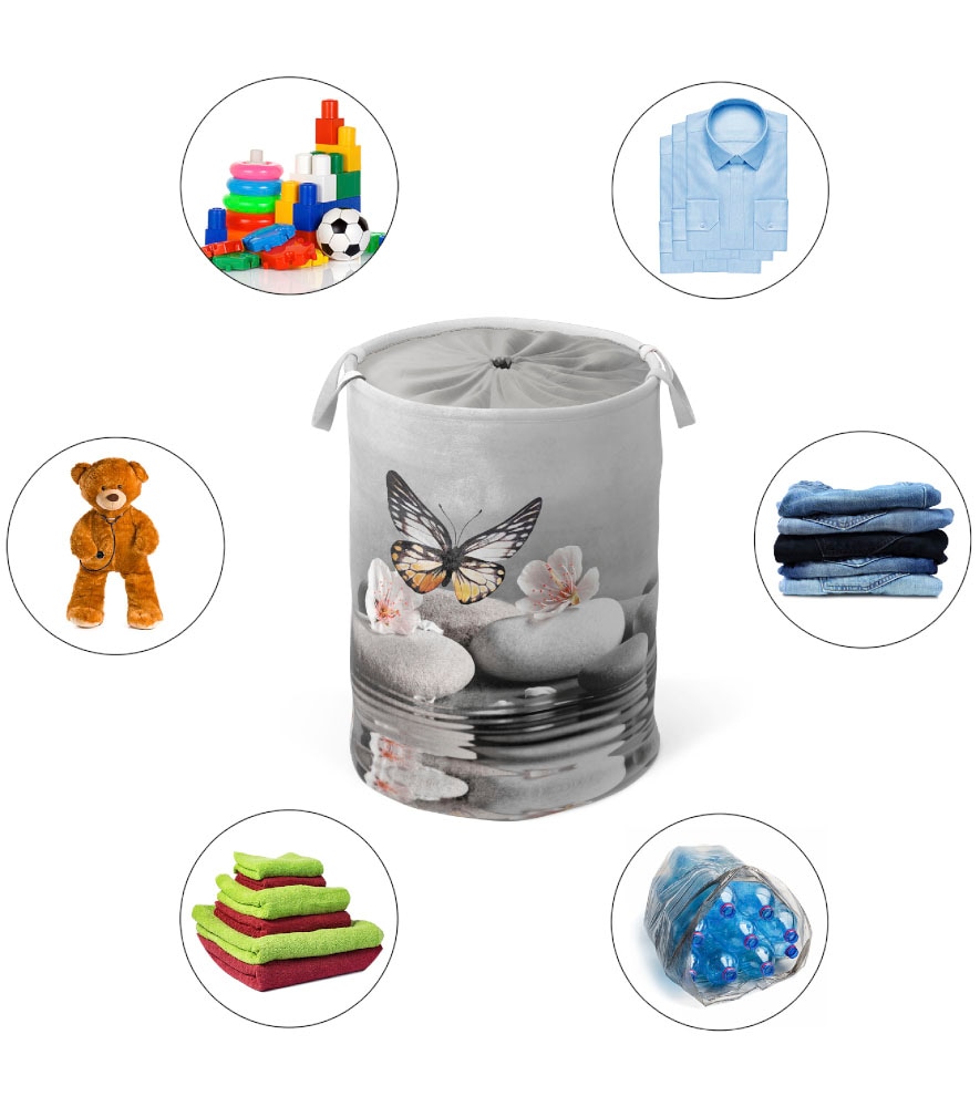 Sanilo Wäschekorb »Vanesa« kräftige Farben, samtweiche Oberfläche, mit Deckel