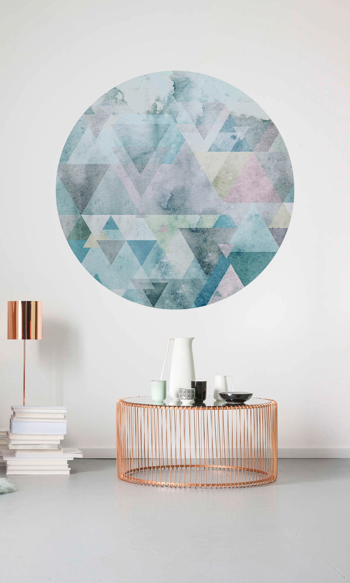 Komar Papier peint intissé »Vlies selbstklebend - Blueprism - Grösse 125 x 125 cm« imprimé Wohnzimmer, Schlafzimmer
