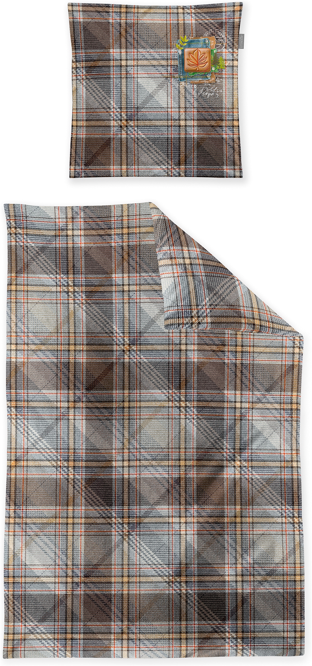 Irisette Linge de lit »Wave 8770« 2 Mako-satin, agréable à porter et respirant, qualité toute l'année