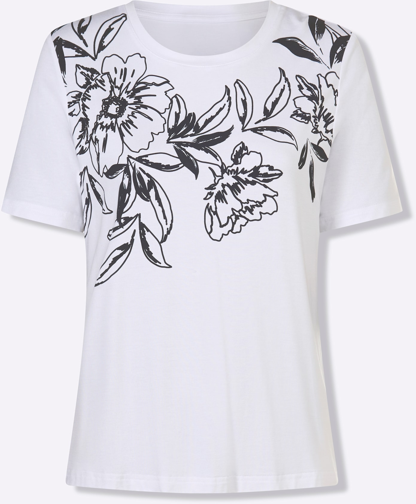 Lady Rundhalsshirt »Kurzarm-Shirt« 1 tlg.