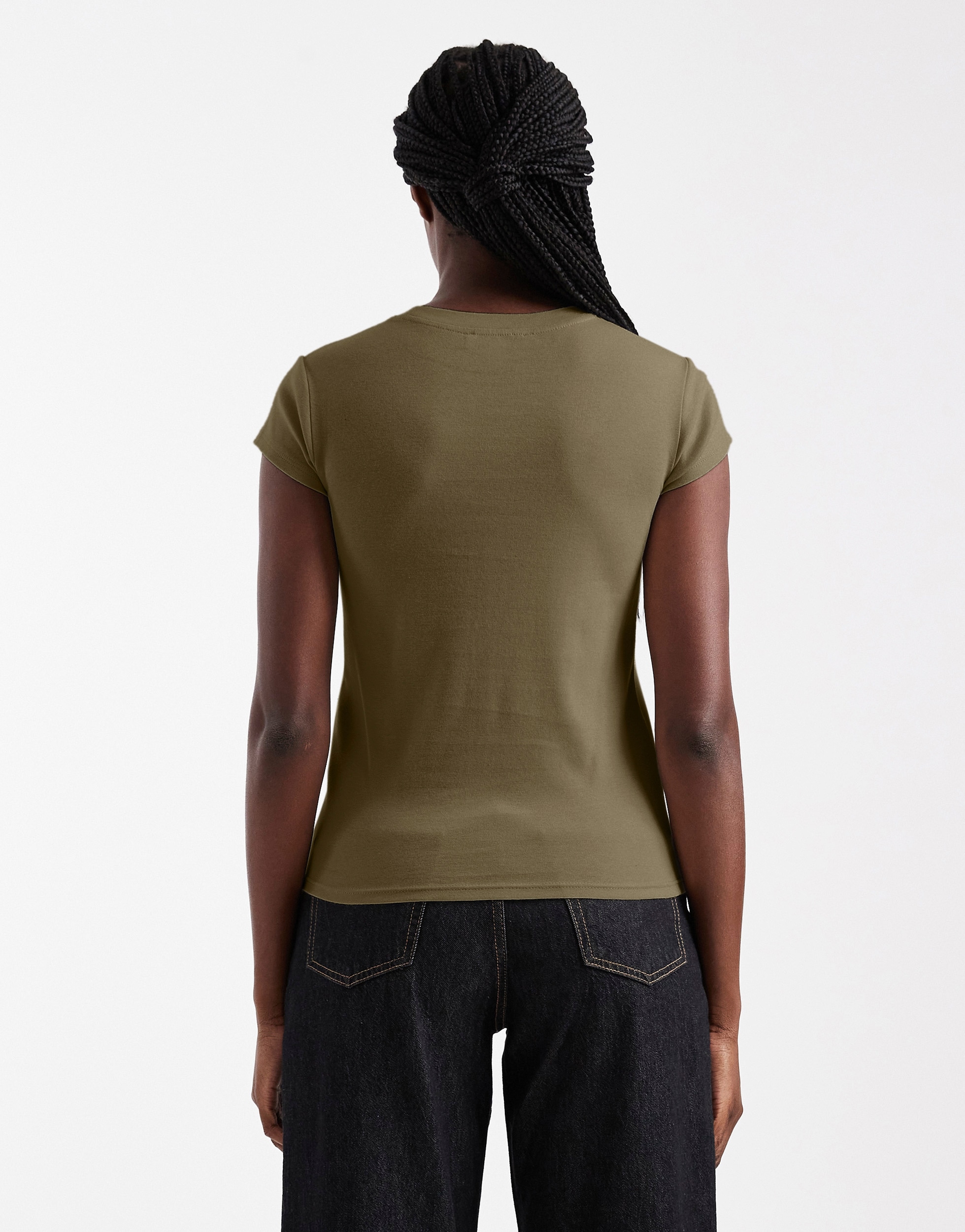 TOPSHOP Shirt à col rond »TSEVERYDAY SS TOP JRS NOOS« coton, coupe régulière