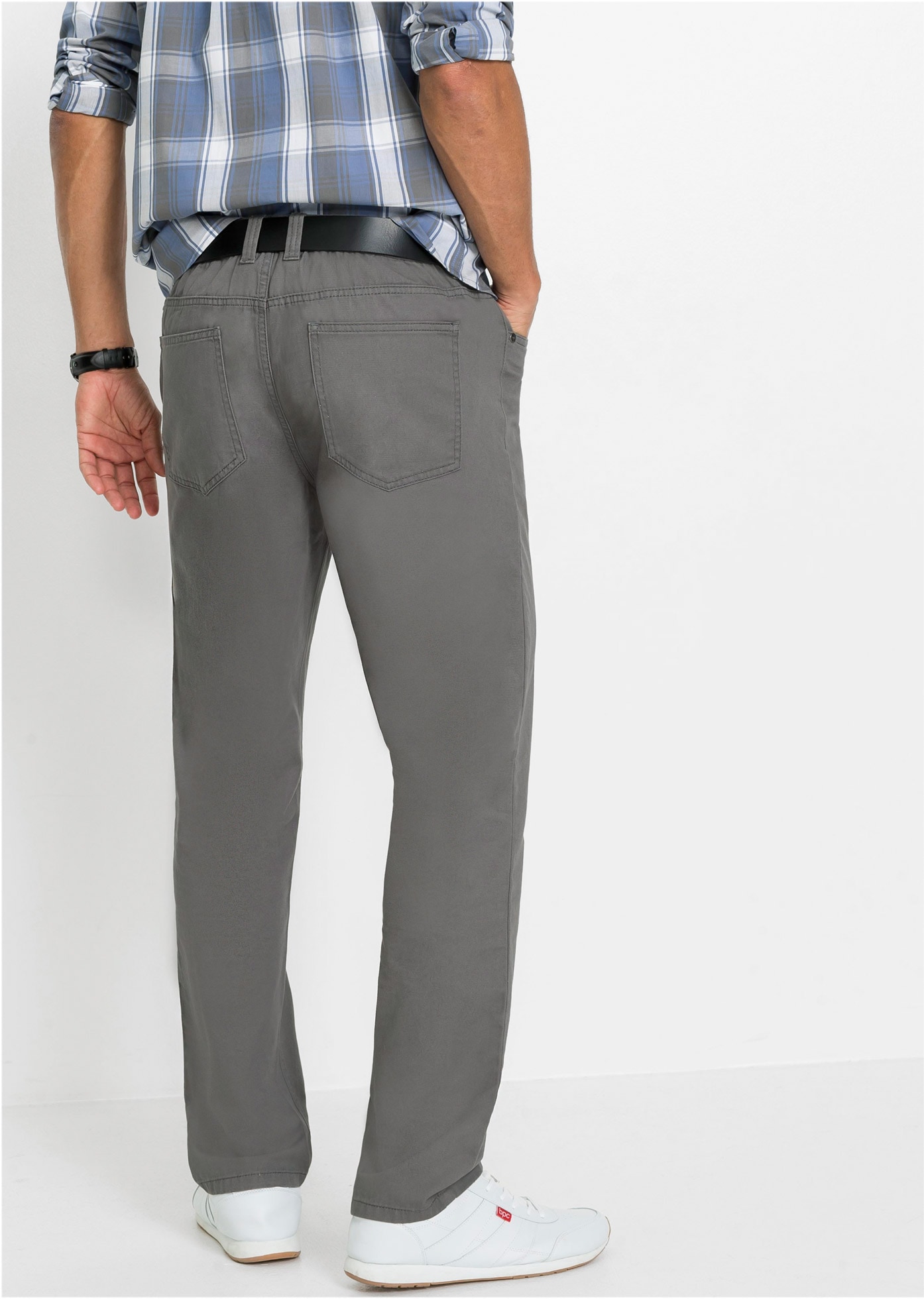 bonprix Pantalon à enfiler »Regular Fit Schlupfhose mit Komfortbund, Straight (2er Pack)«  Regular Fit Schlupfhose mit Komfortbund, Straight (2er Pack)