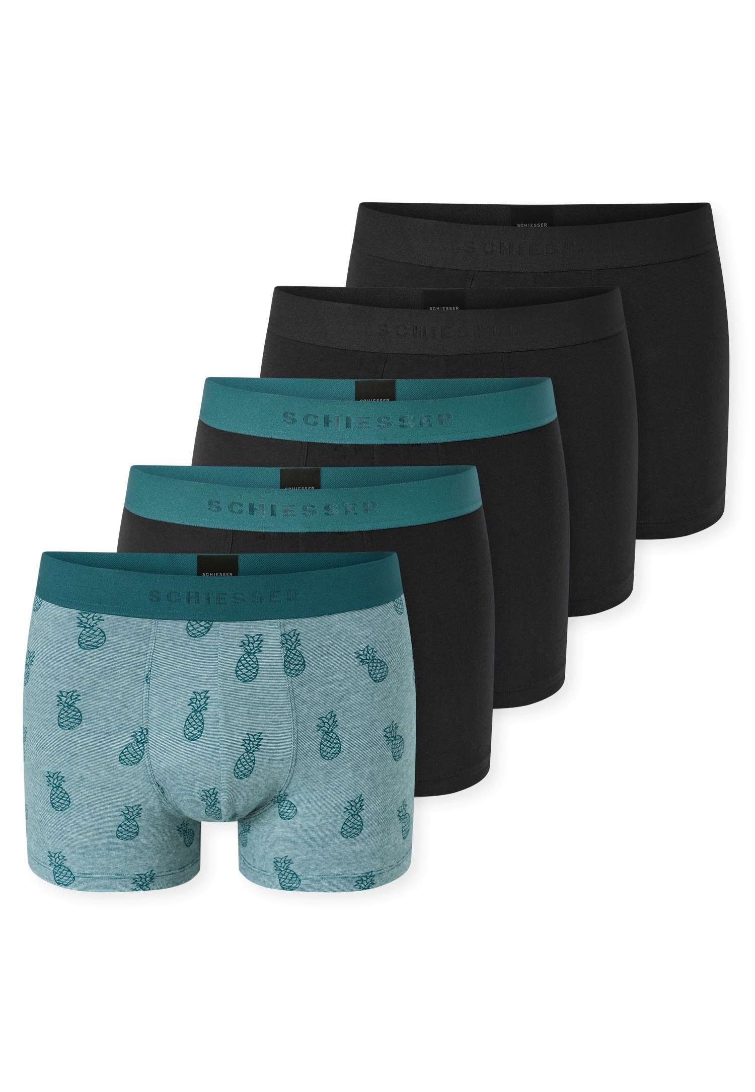 Schiesser Boxershorts »95/5 Multipacks« 5er Pack,  ohne Eingriff, angenehm weich