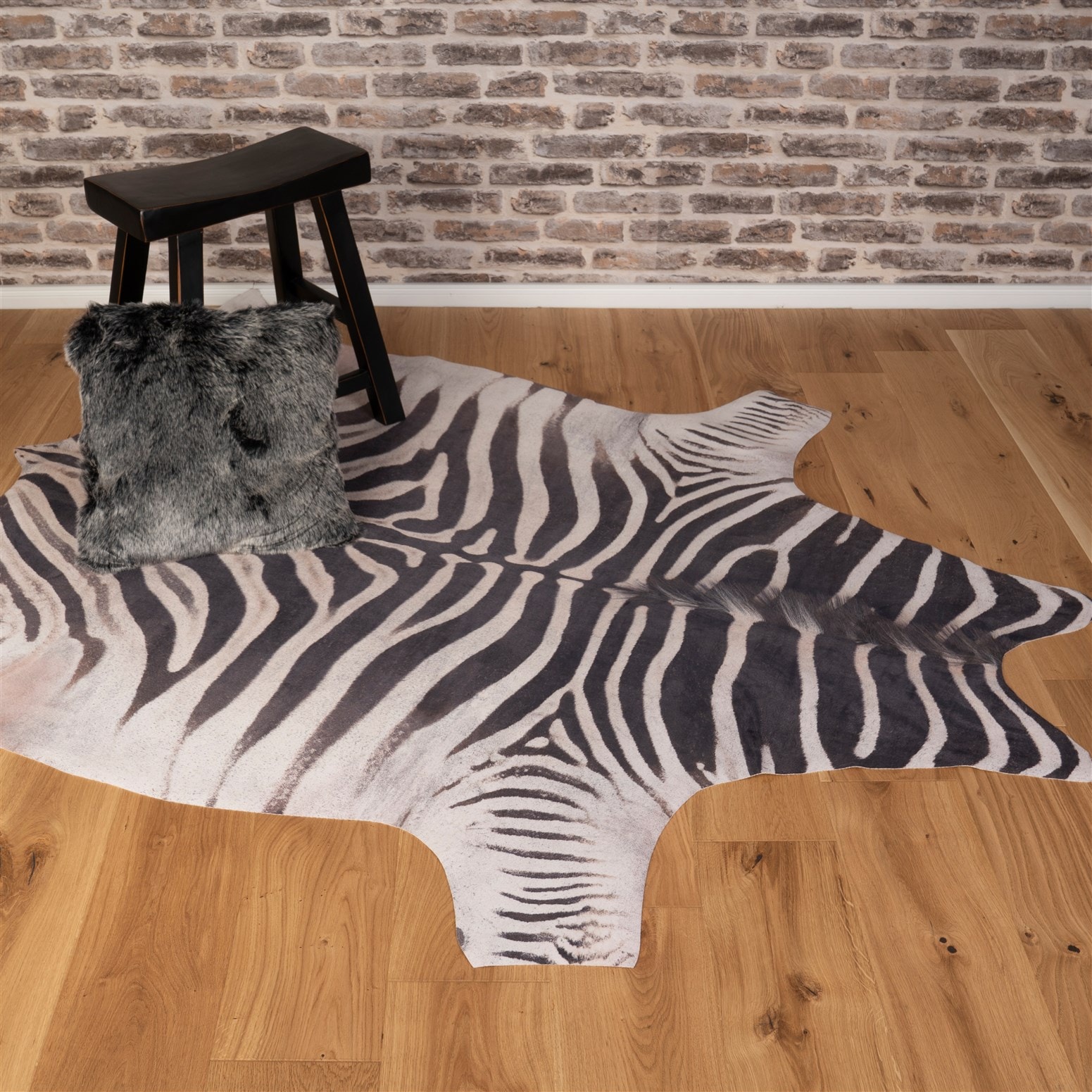 Kayoom Tapis »Sanarai 202« Rectangulaire 5 mm Höhe Flachgewebe, Modernes Muster, Deko, Wohnzimmer, Zebra