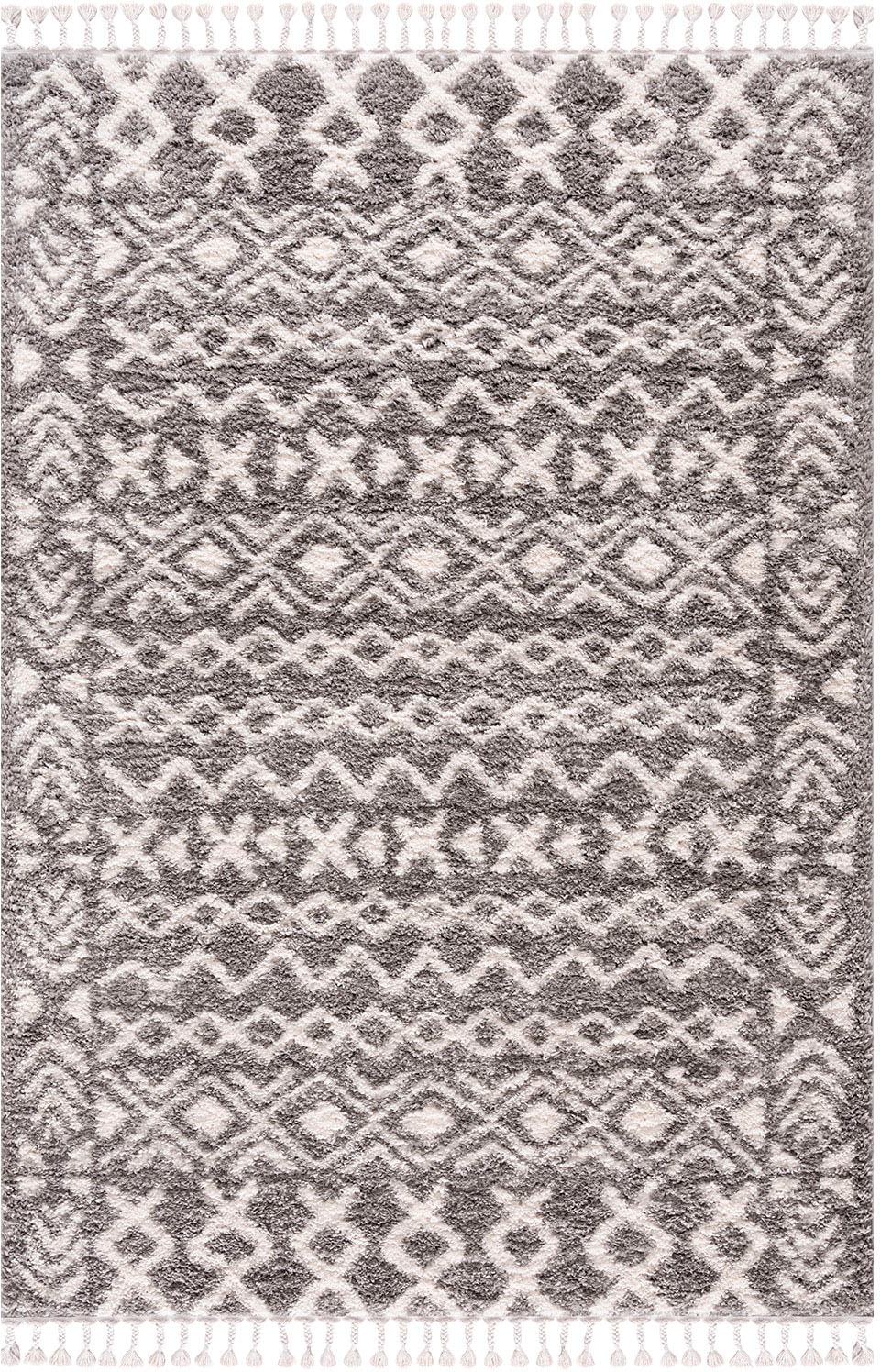 Carpet City Hochflor-Teppich »Pulpy 514« rechteckig 30 mm Höhe besonders weich, mit Fransen, Ethno Look