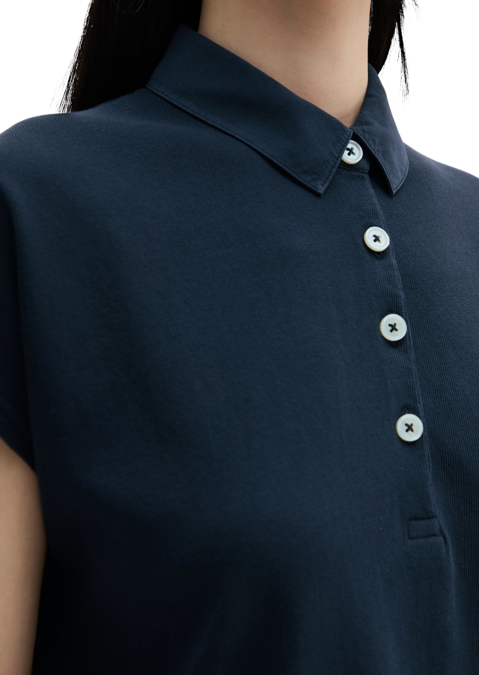 Marc O'Polo Poloshirt loose aus weichem Single Jersey